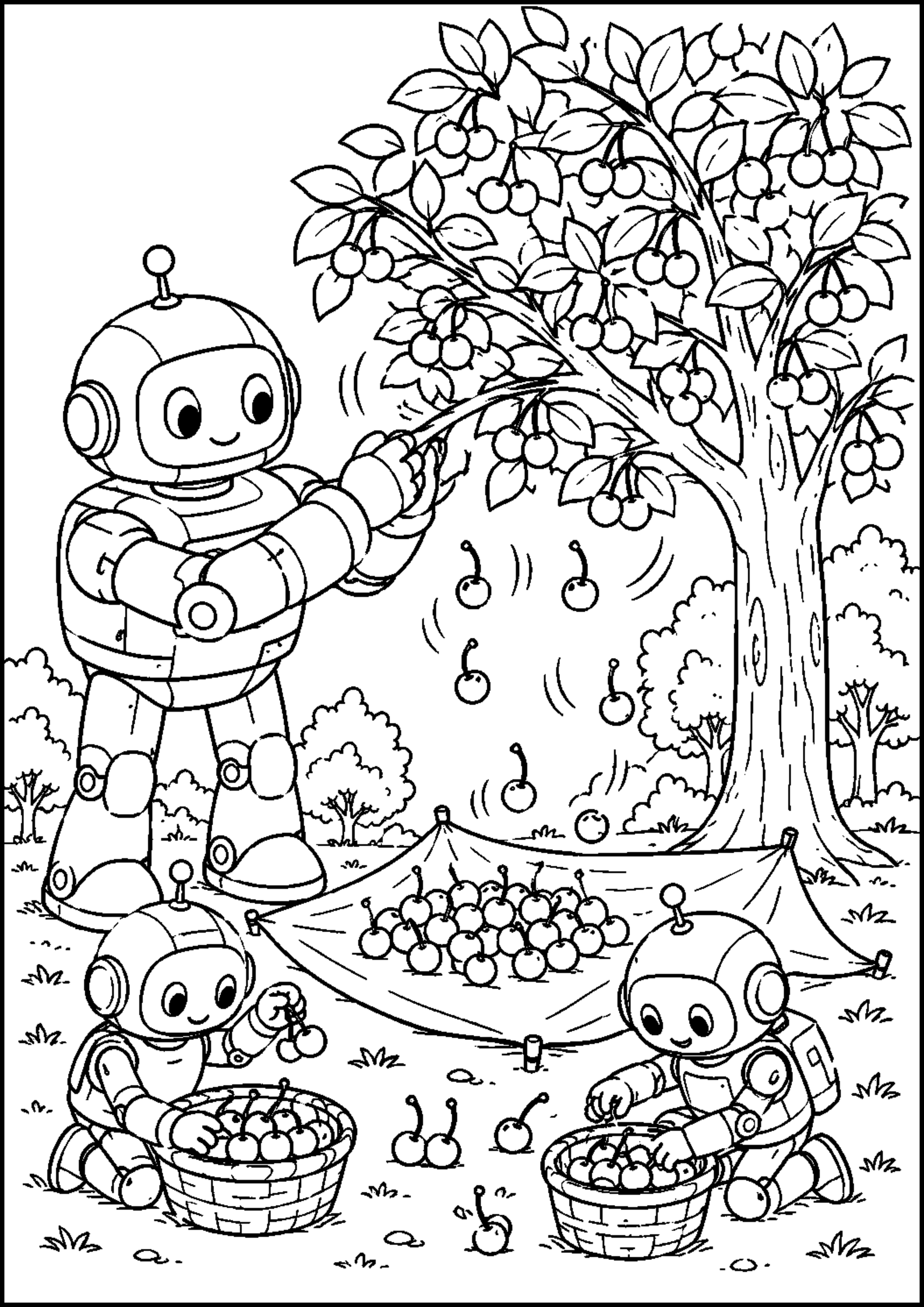 Coloriage robot jardinier à imprimer – dessin n°18