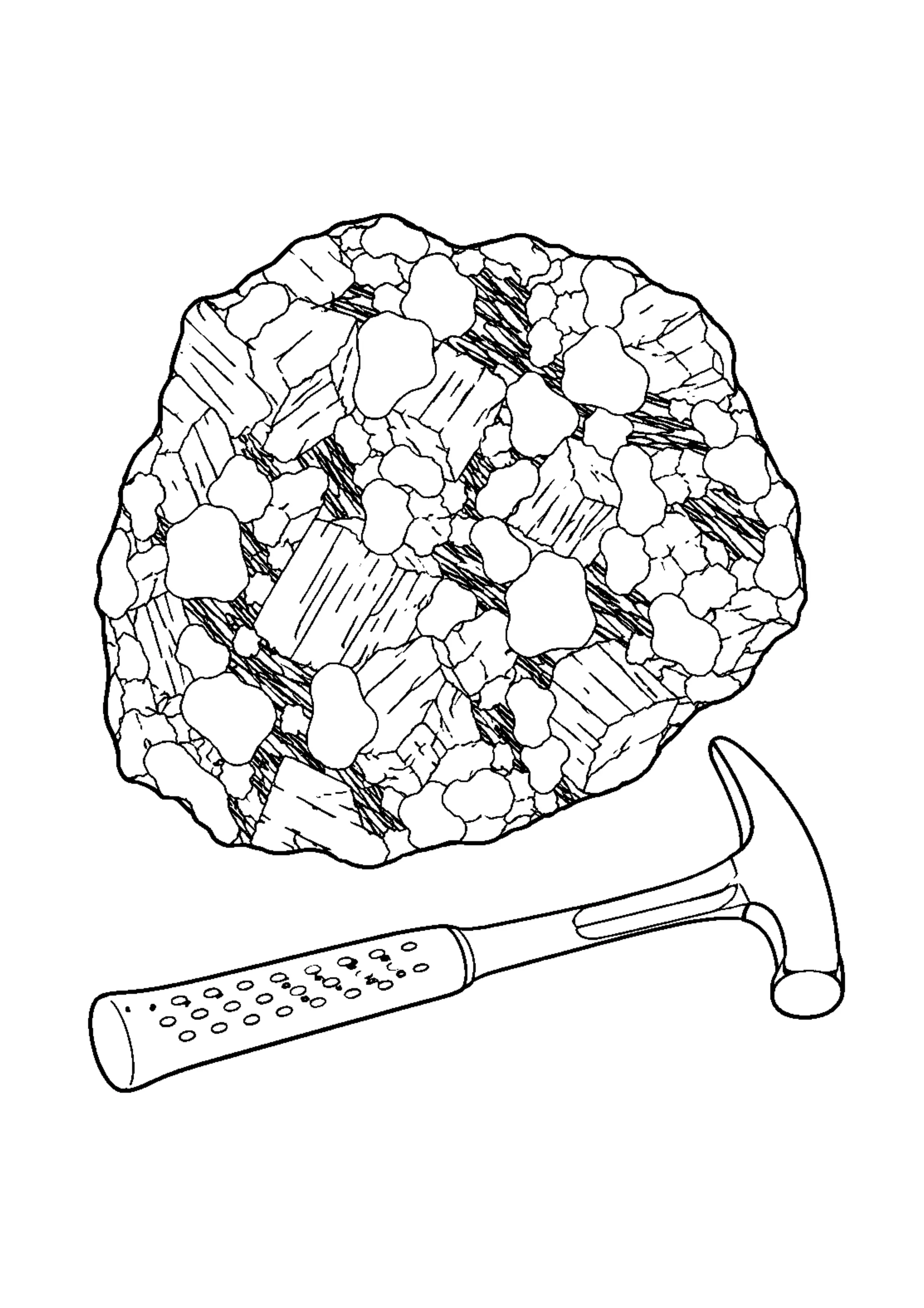 Coloriage Roches et minéraux à imprimer – dessin n°3