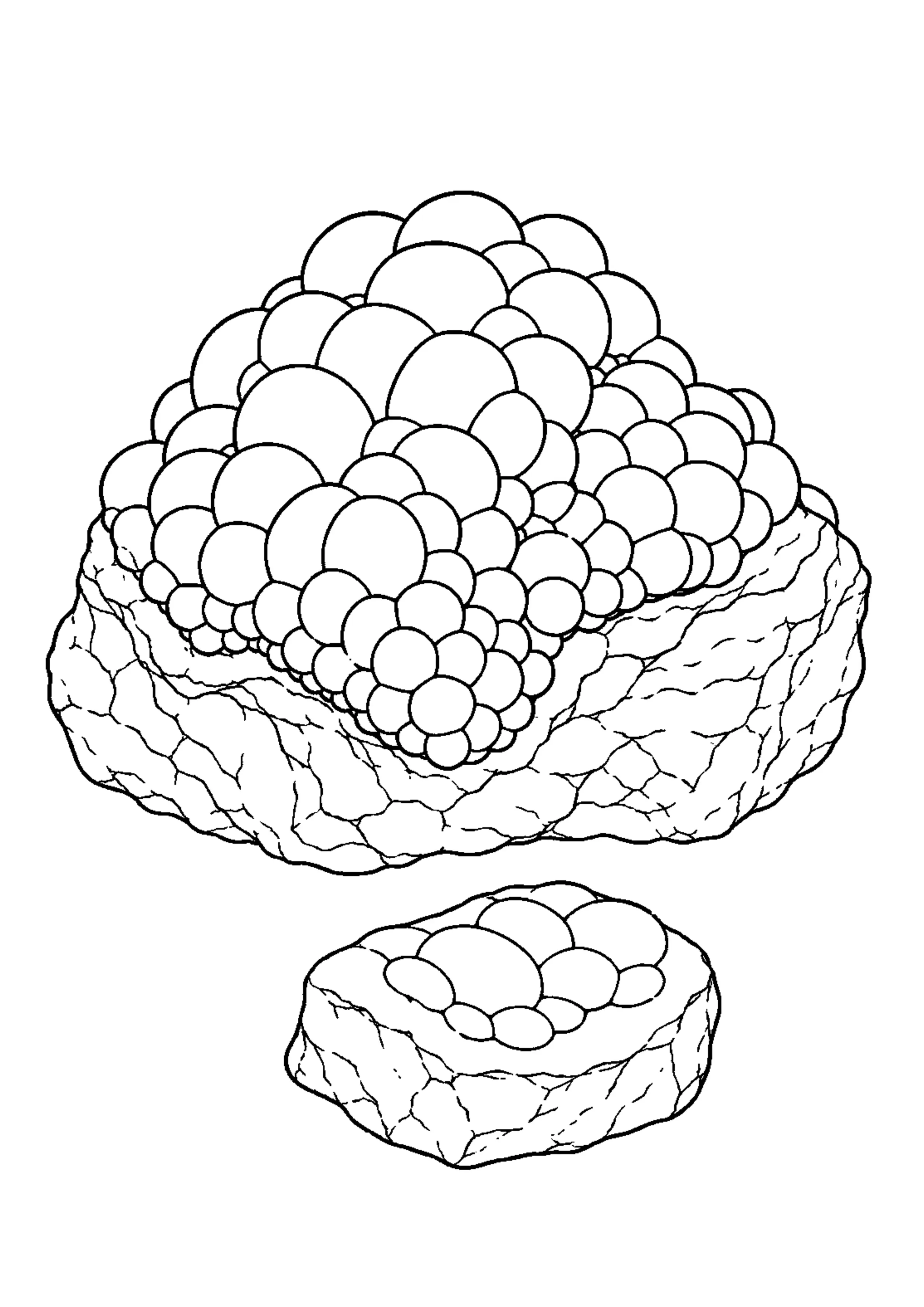 Coloriage Roches et minéraux à imprimer – dessin n°4