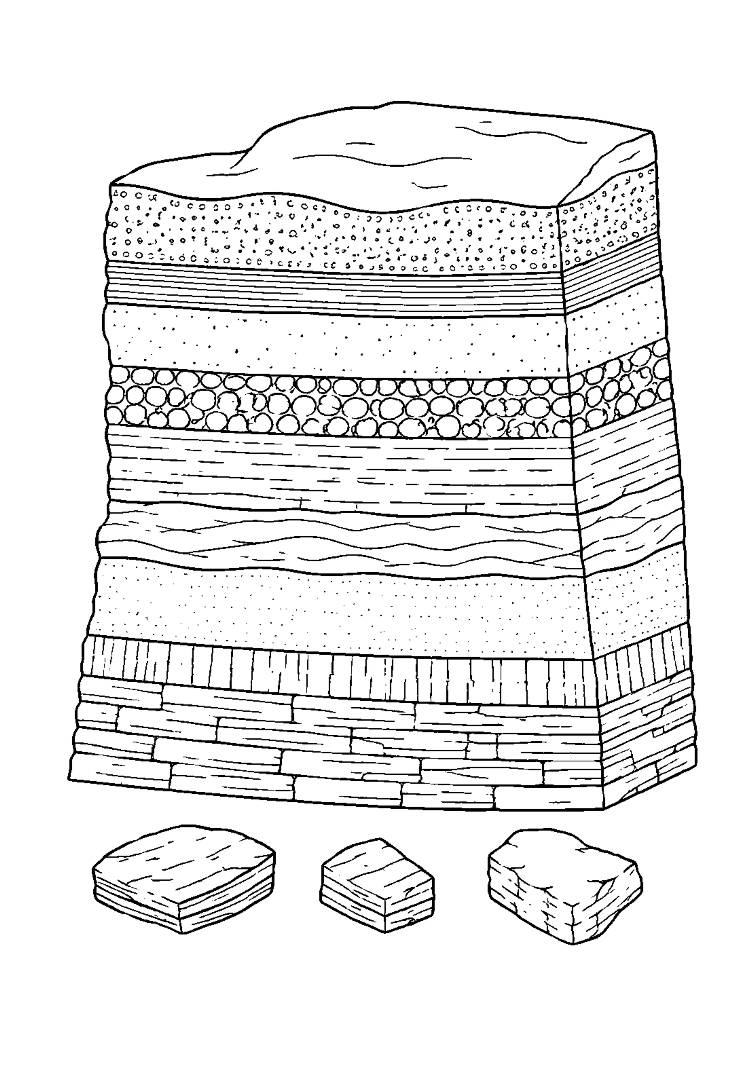 Coloriage Roches et minéraux à imprimer – dessin n°9