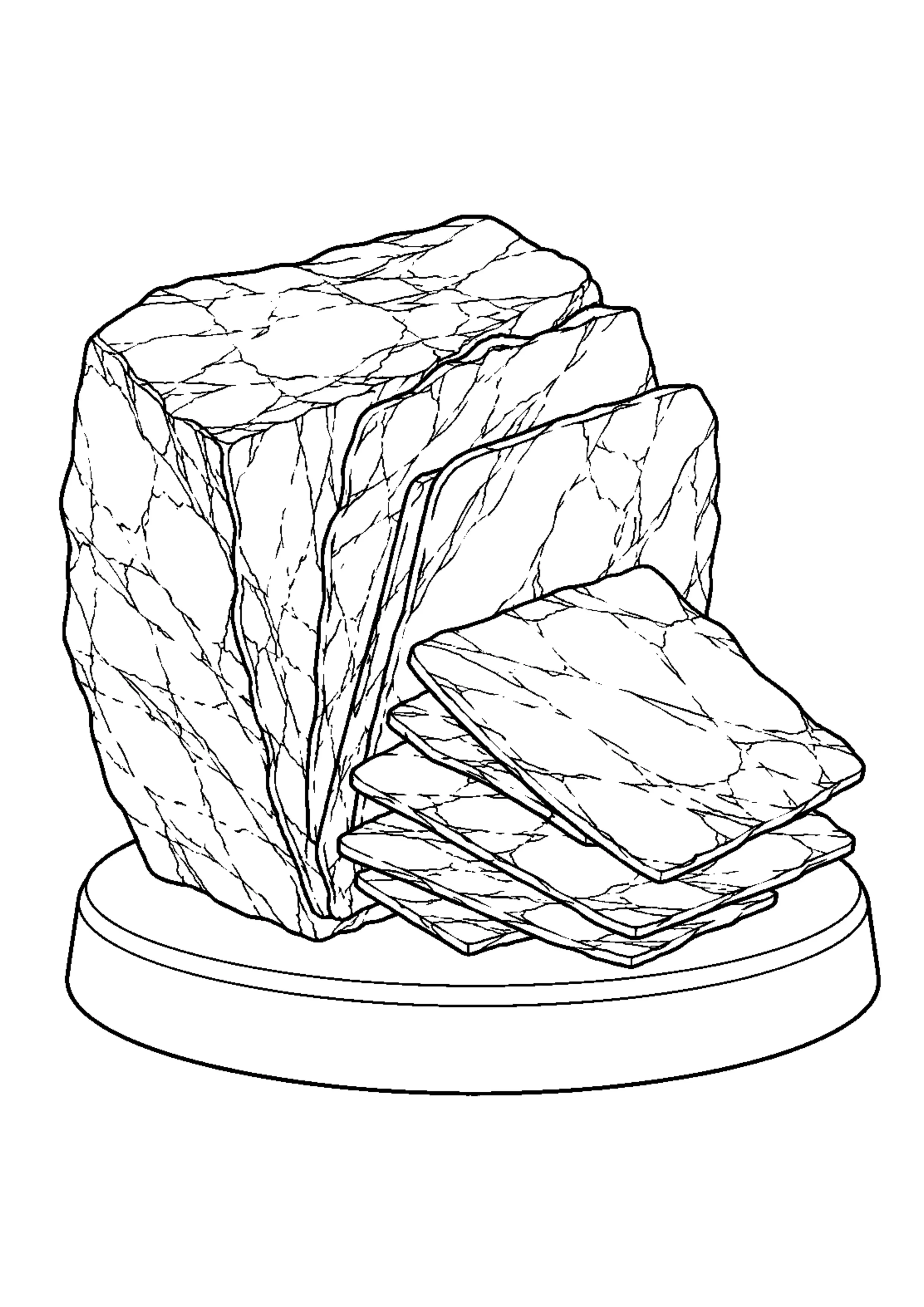 Coloriage Roches et minéraux à imprimer – dessin n°11