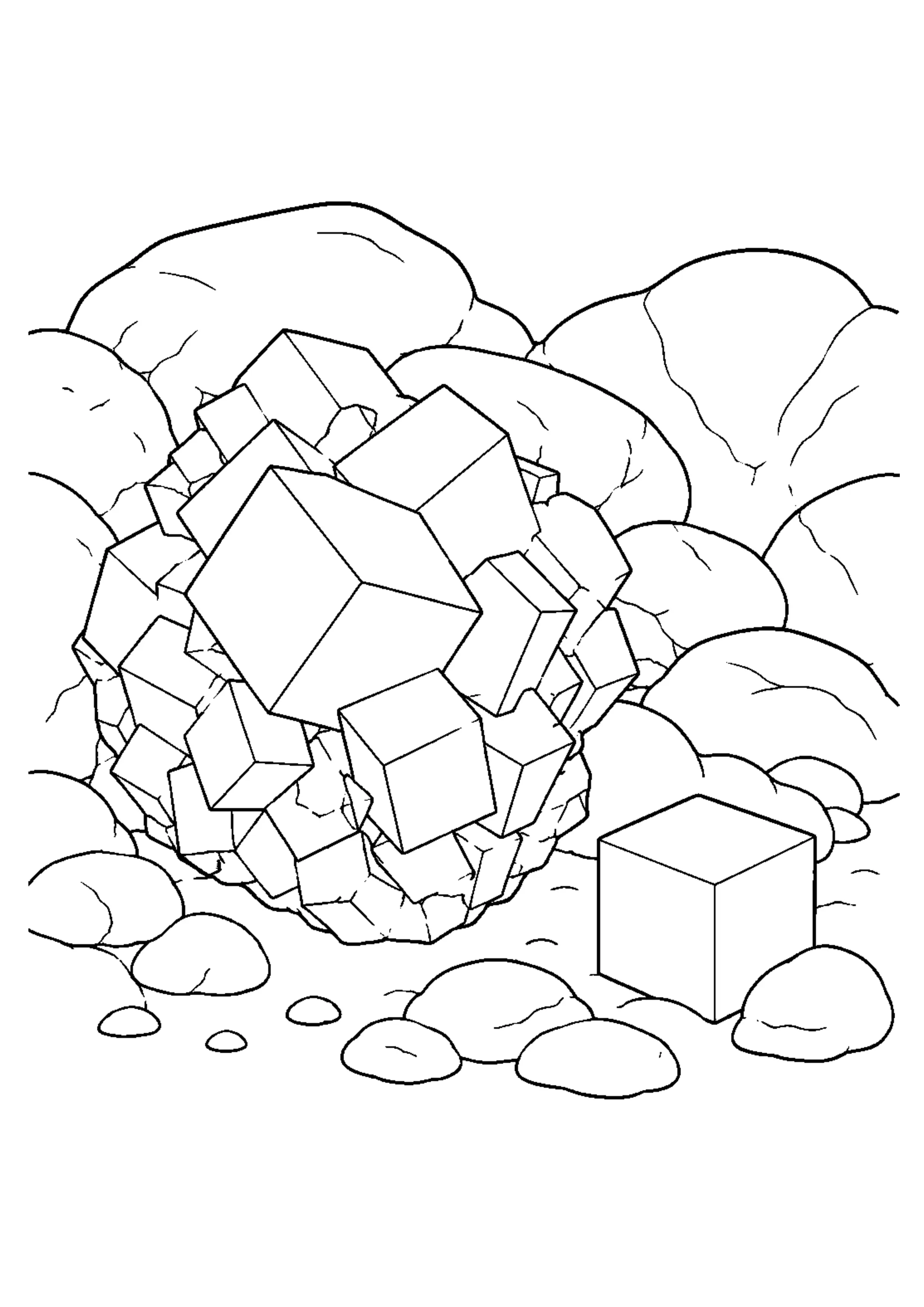 Coloriage Roches et minéraux à imprimer – dessin n°12