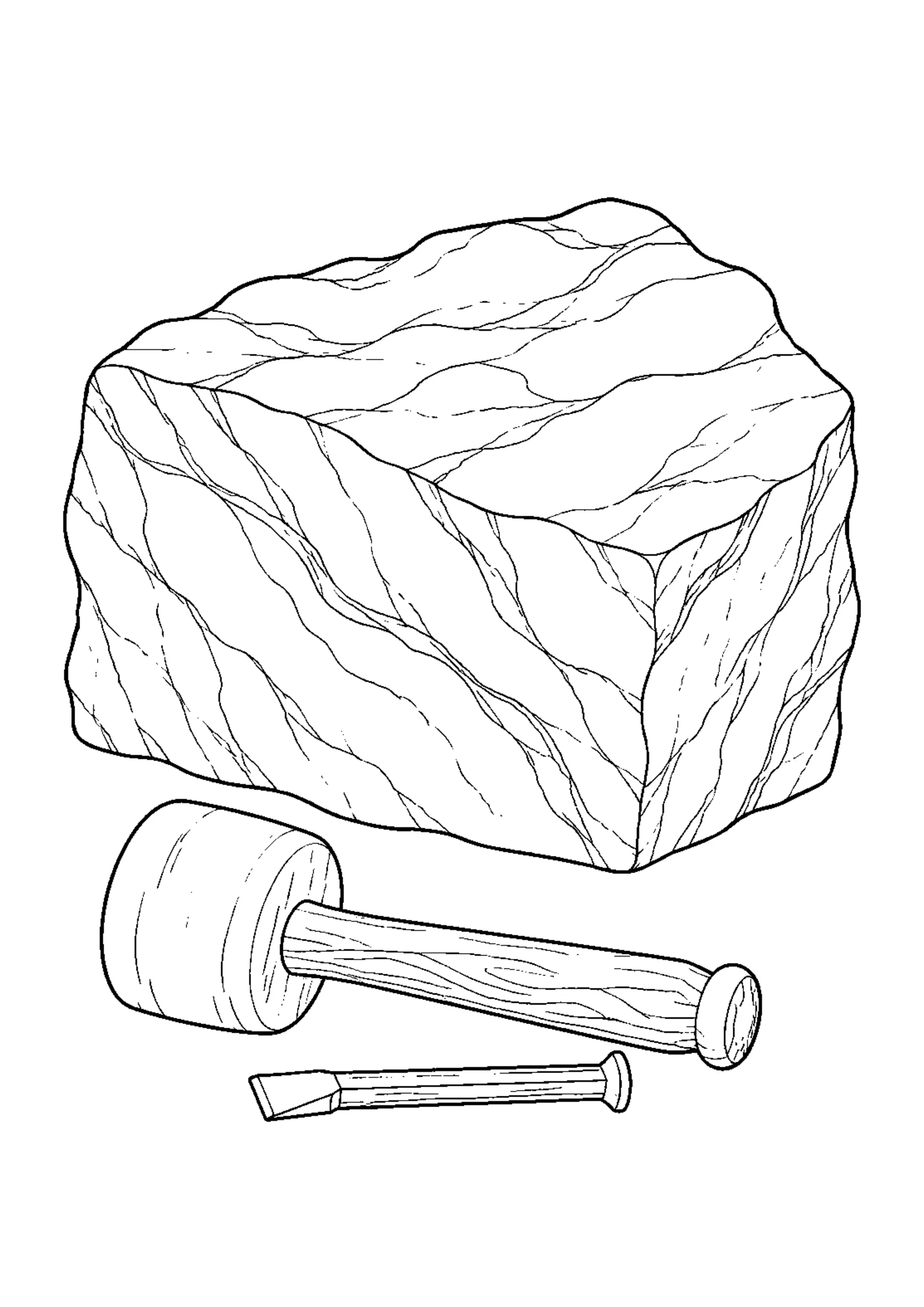 Coloriage Roches et minéraux à imprimer – dessin n°15