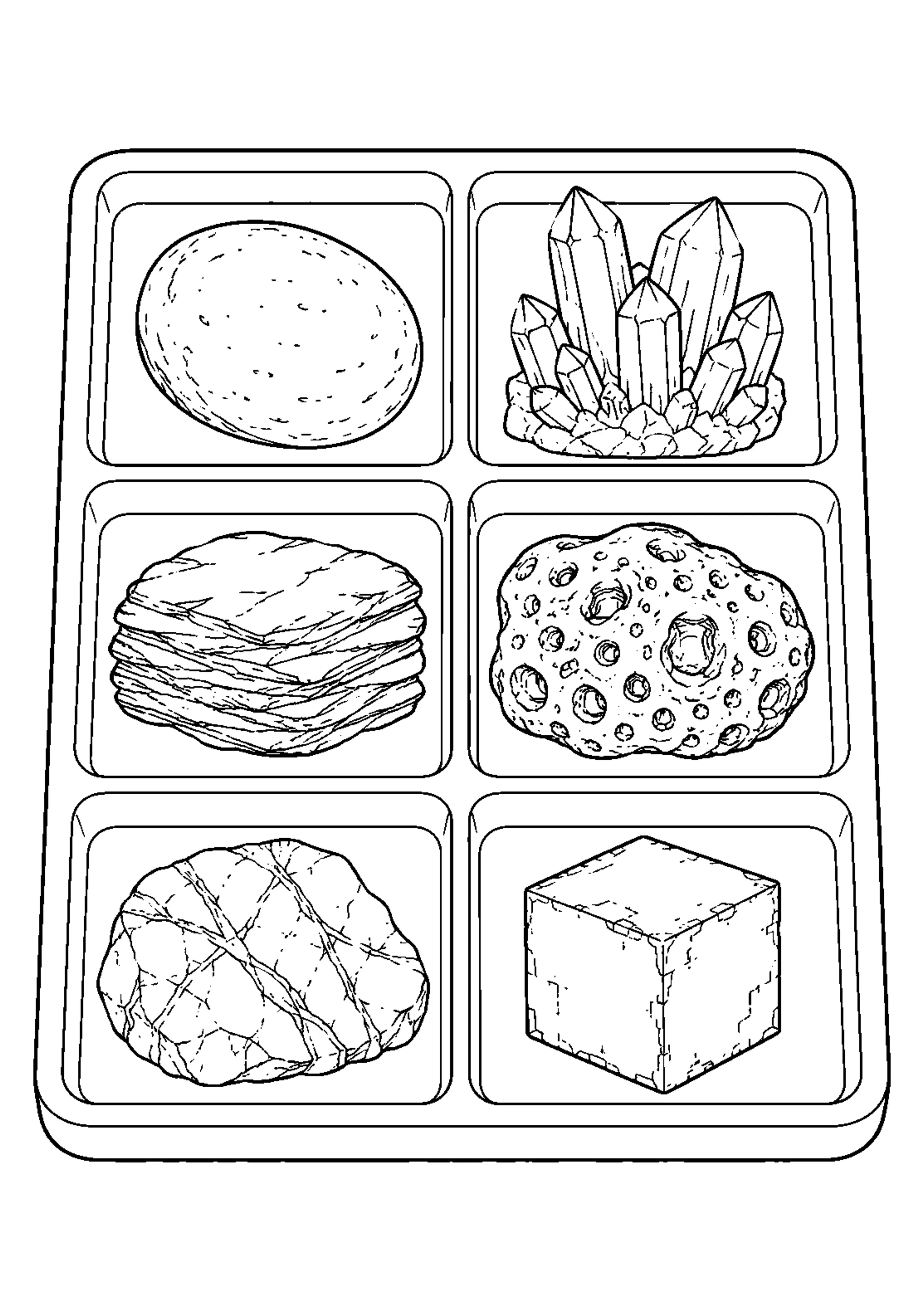 Coloriage Roches et minéraux à imprimer – dessin n°18