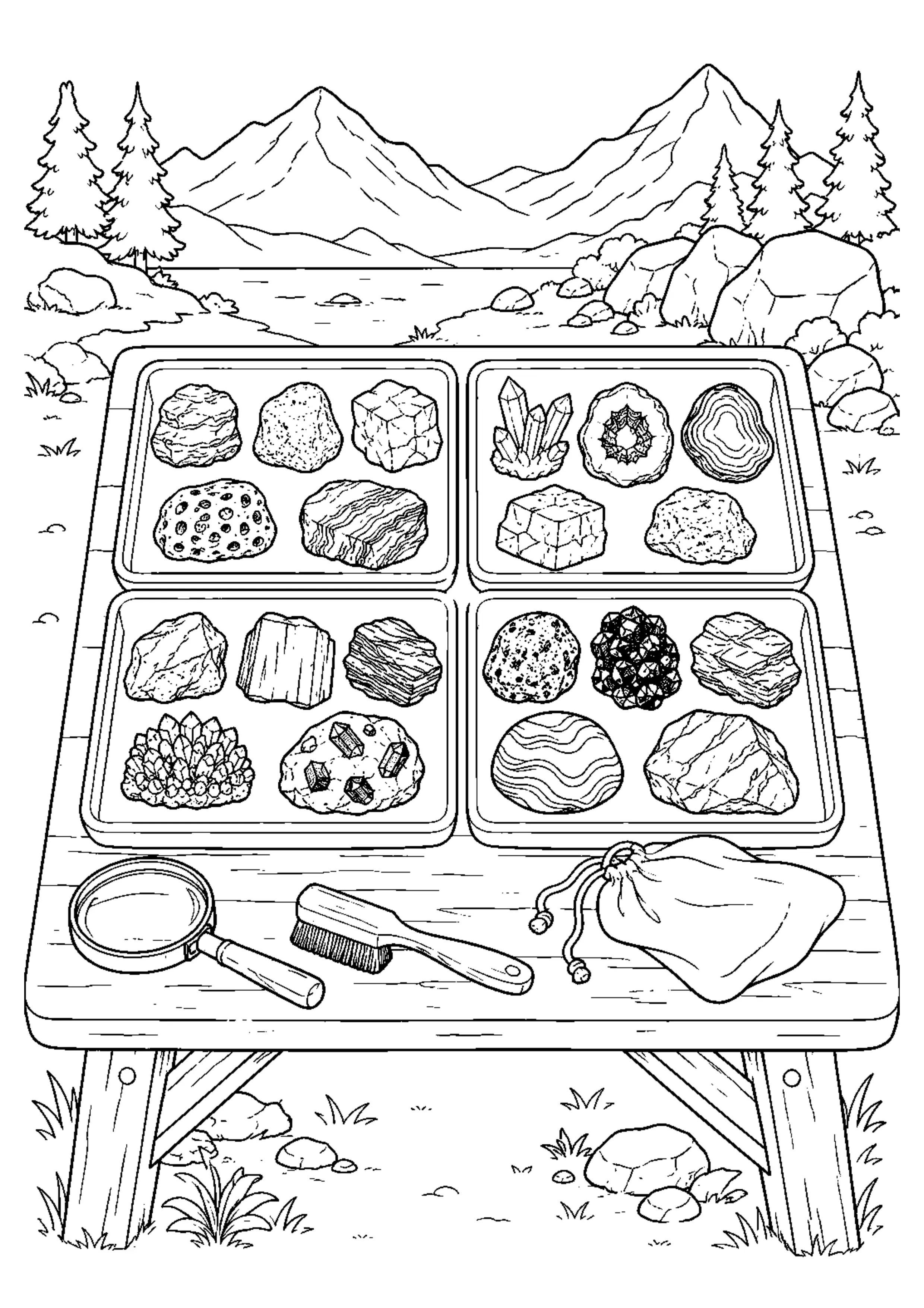 Coloriage Roches et minéraux à imprimer – dessin n°20
