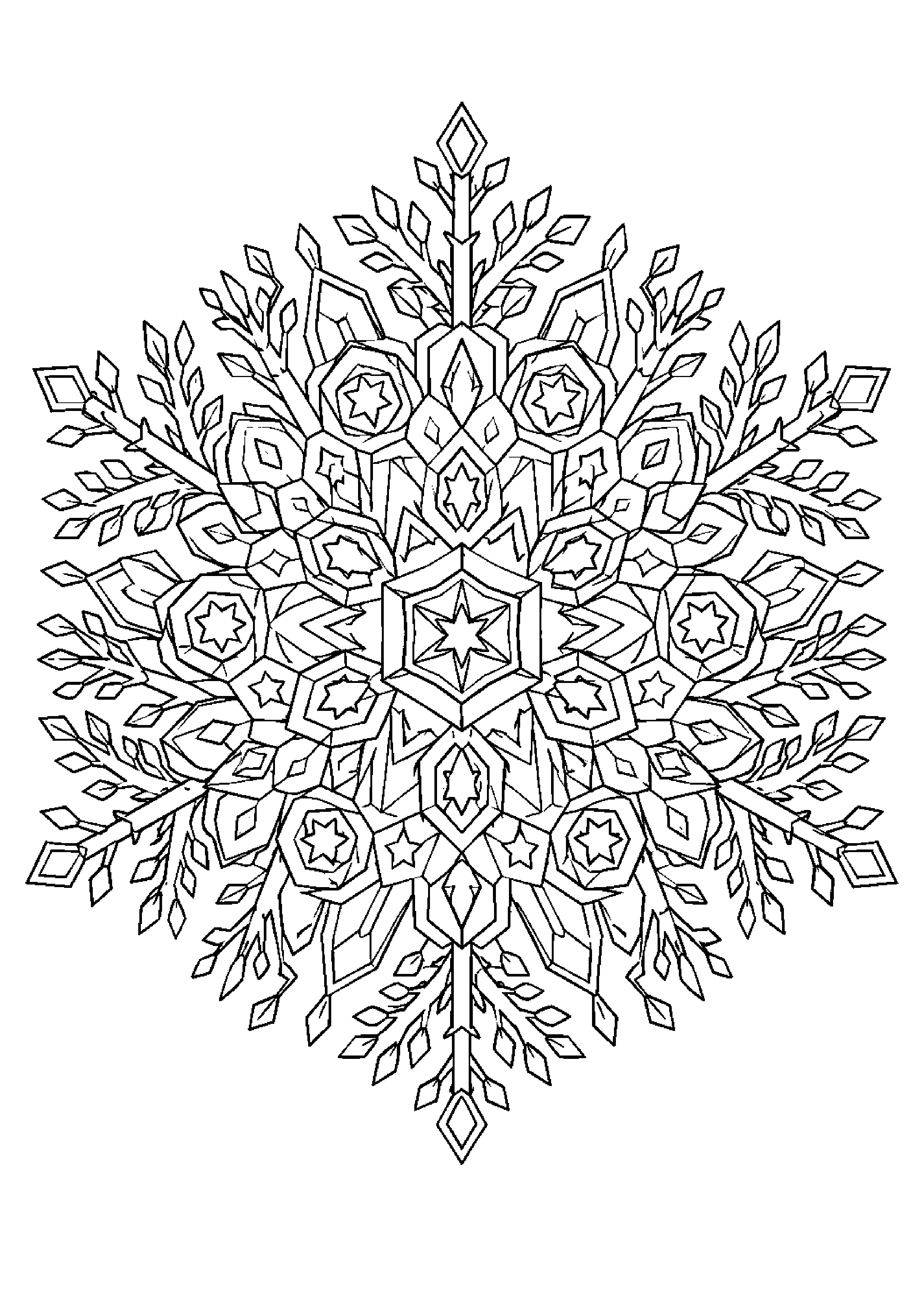 Coloriage rosace à imprimer – dessin n°5