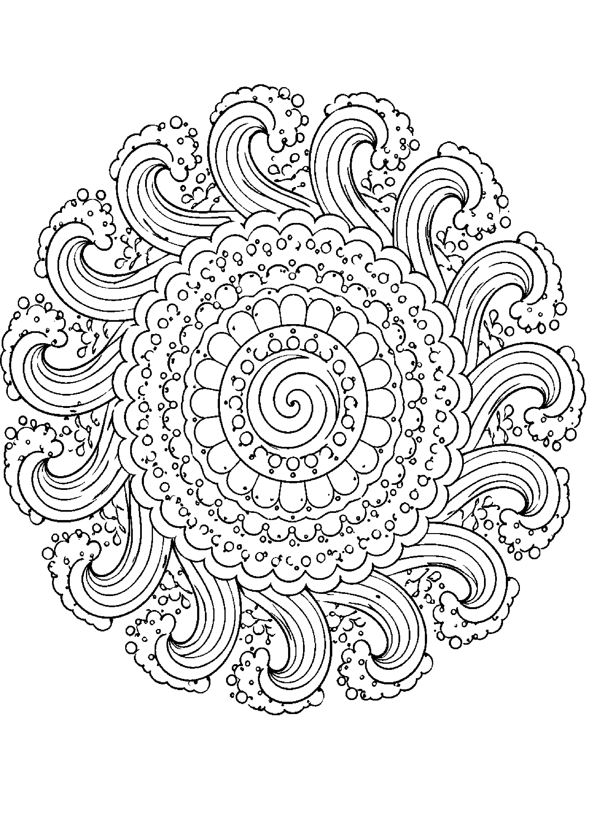 Coloriage rosace à imprimer – dessin n°14
