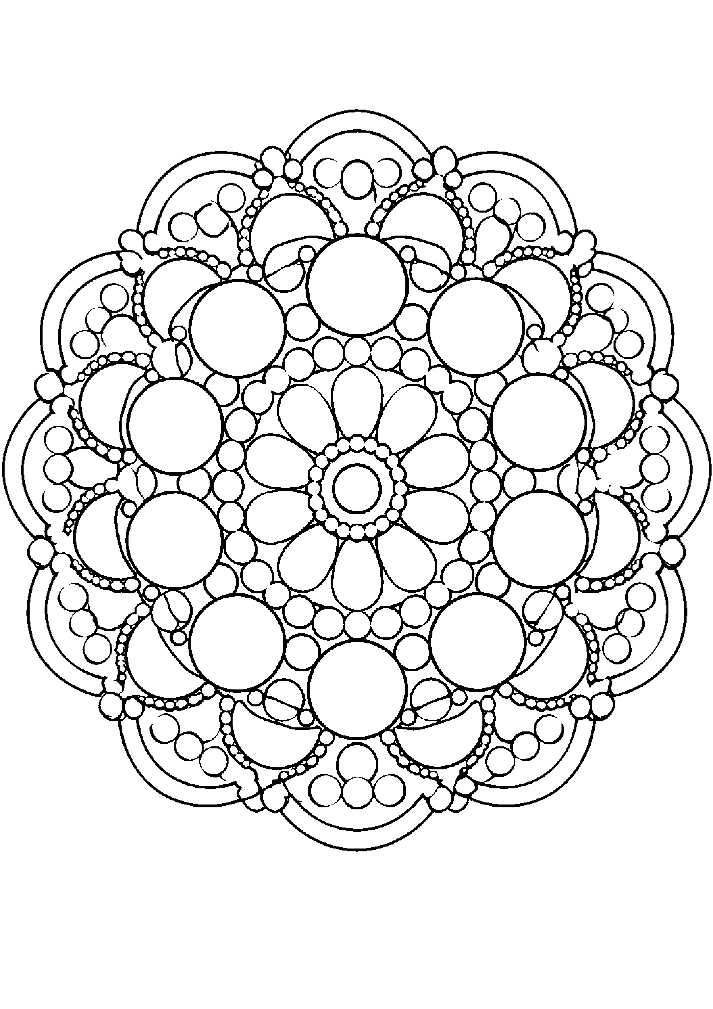 Coloriage rosace à imprimer – dessin n°17