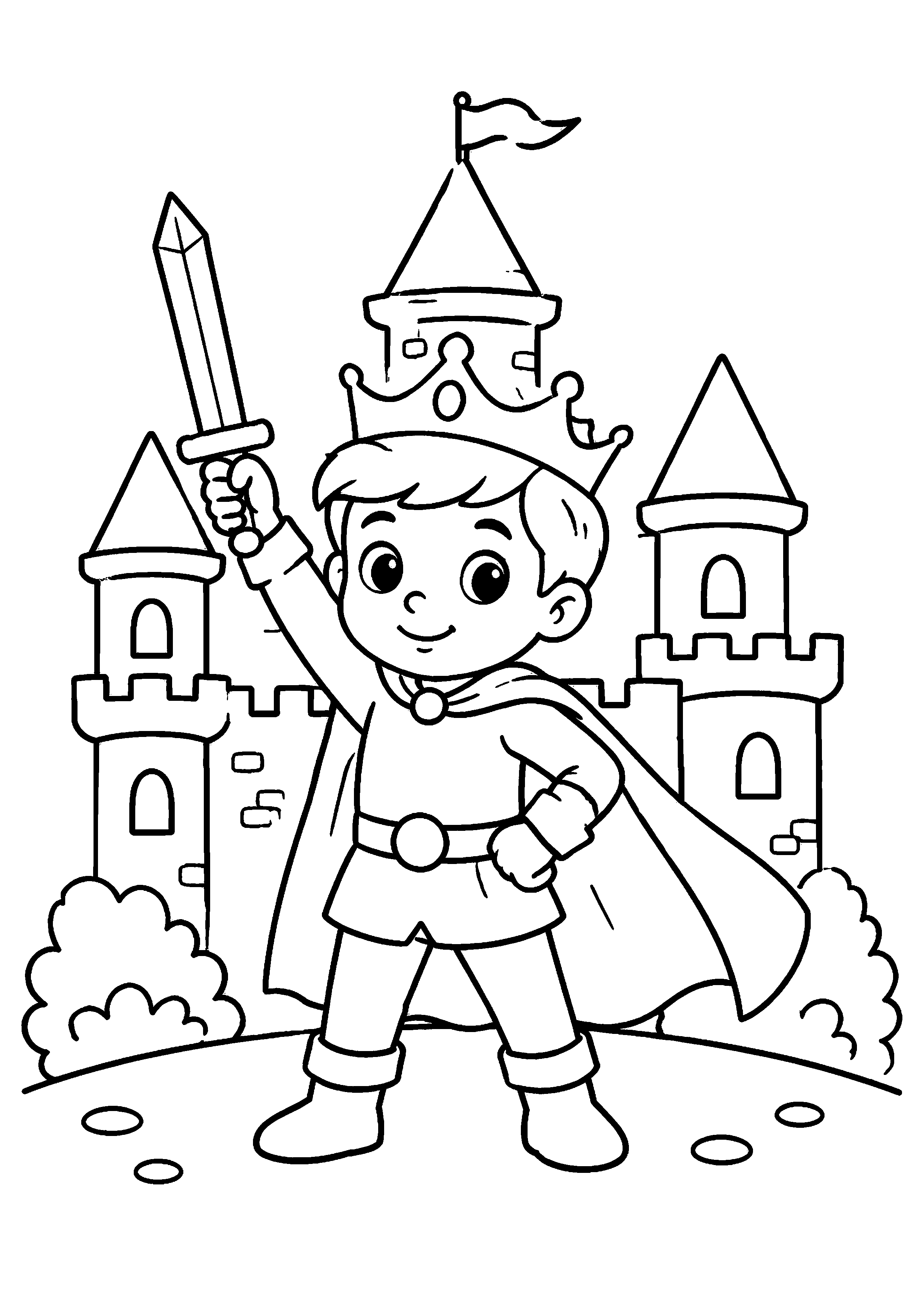 Coloriage Royaume enchanté à imprimer – dessin 2