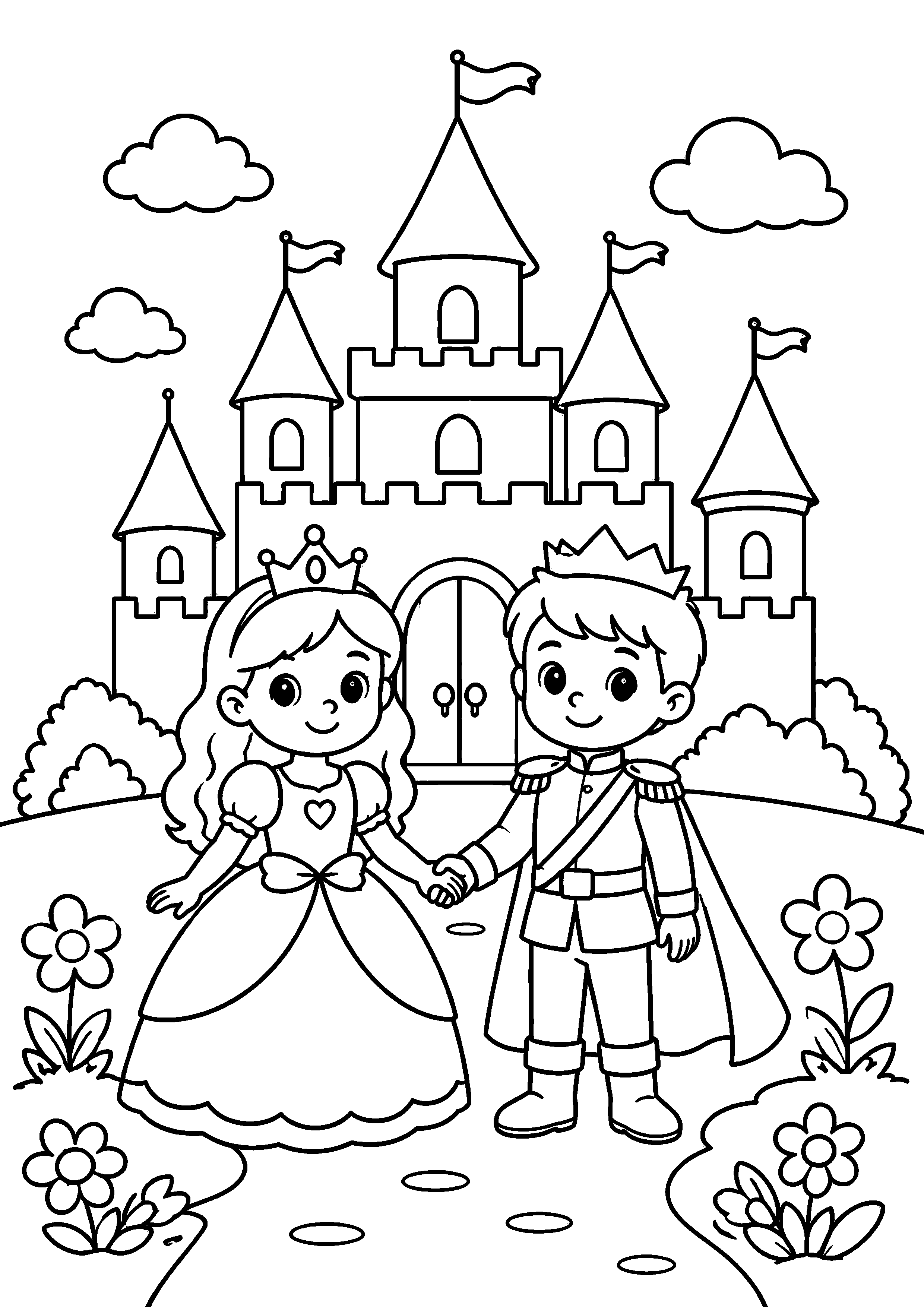 Coloriage Royaume enchanté à imprimer – dessin 4