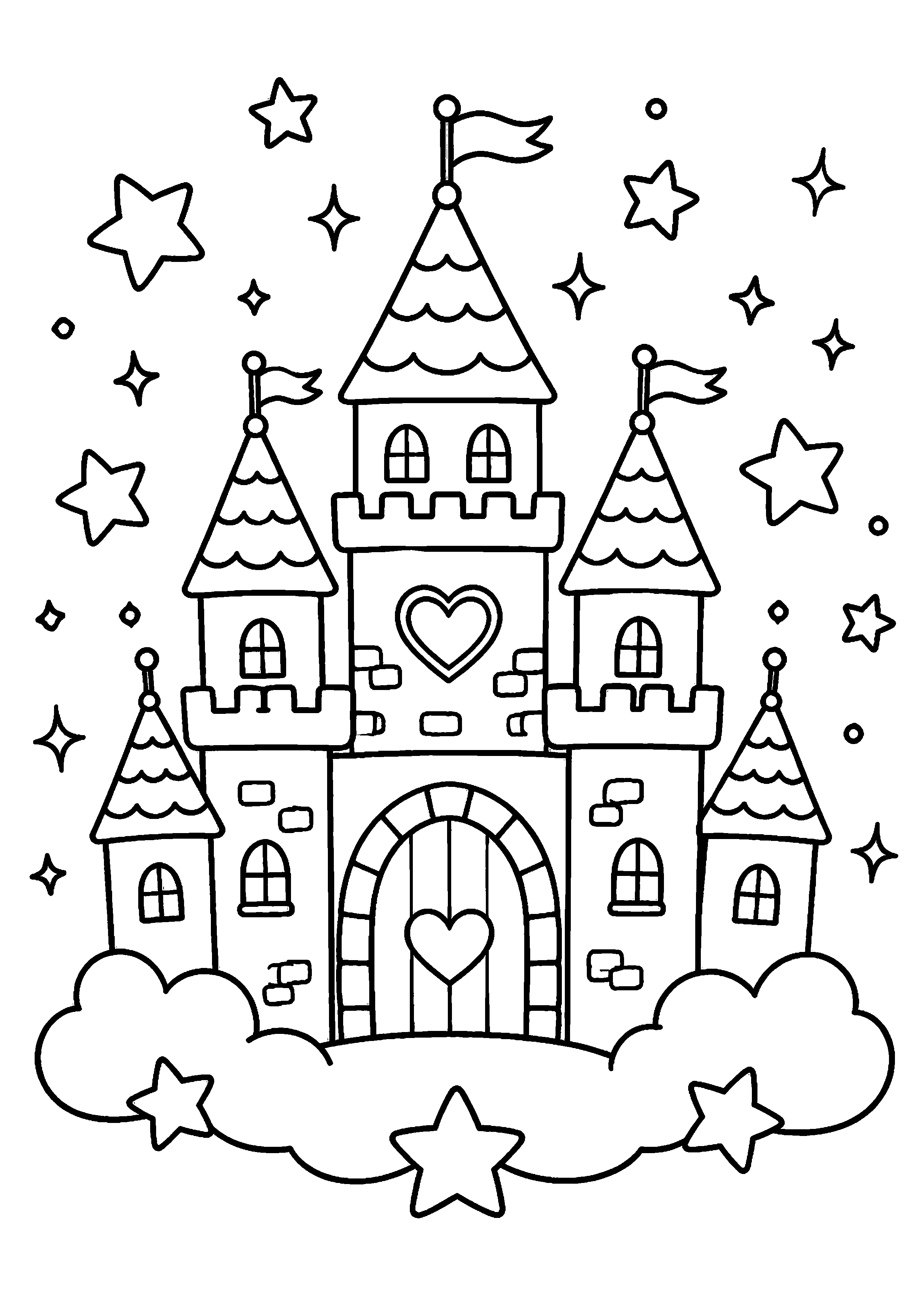 Coloriage Royaume enchanté à imprimer – dessin n°5