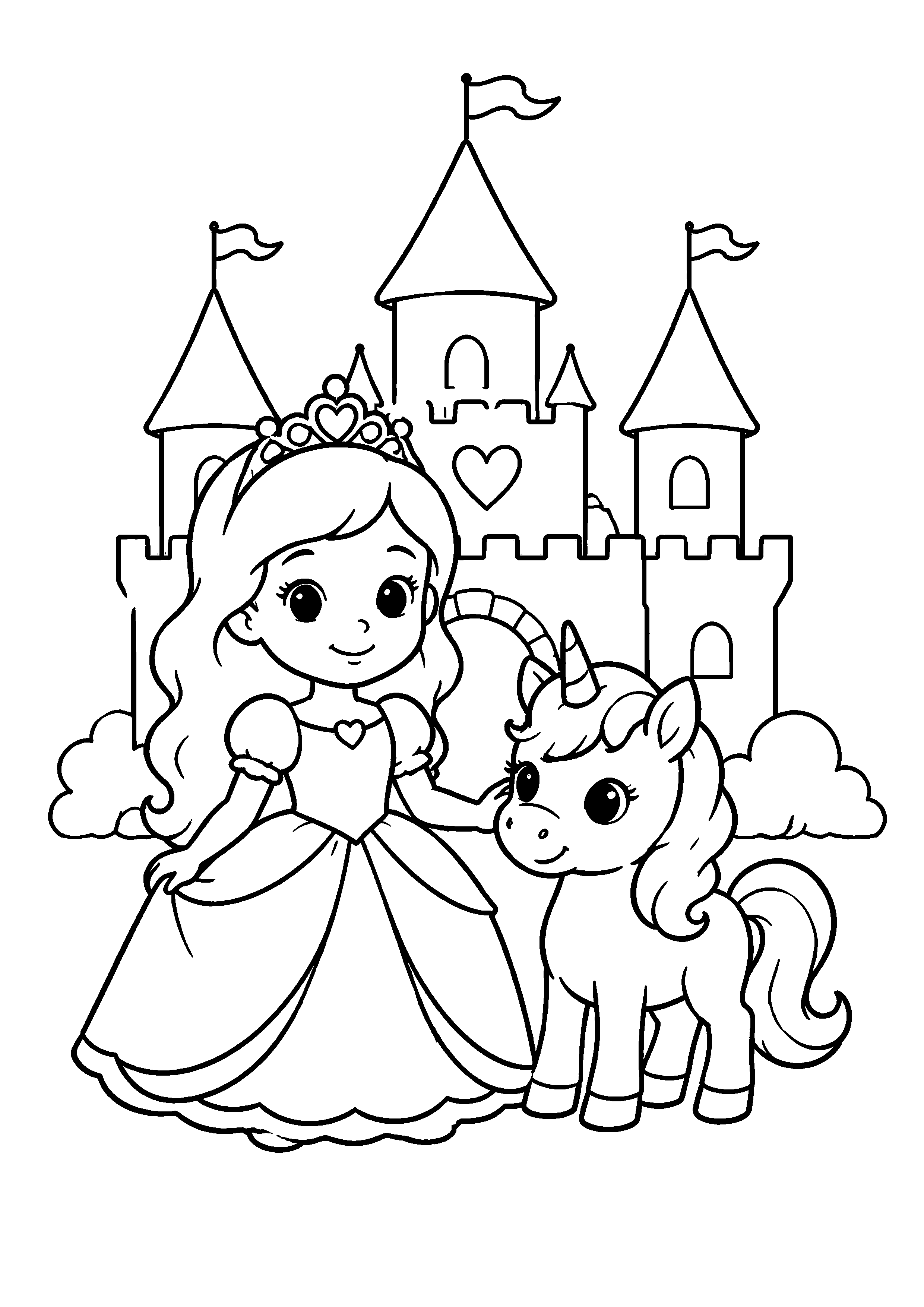 Coloriage Royaume enchanté à imprimer – dessin n°6