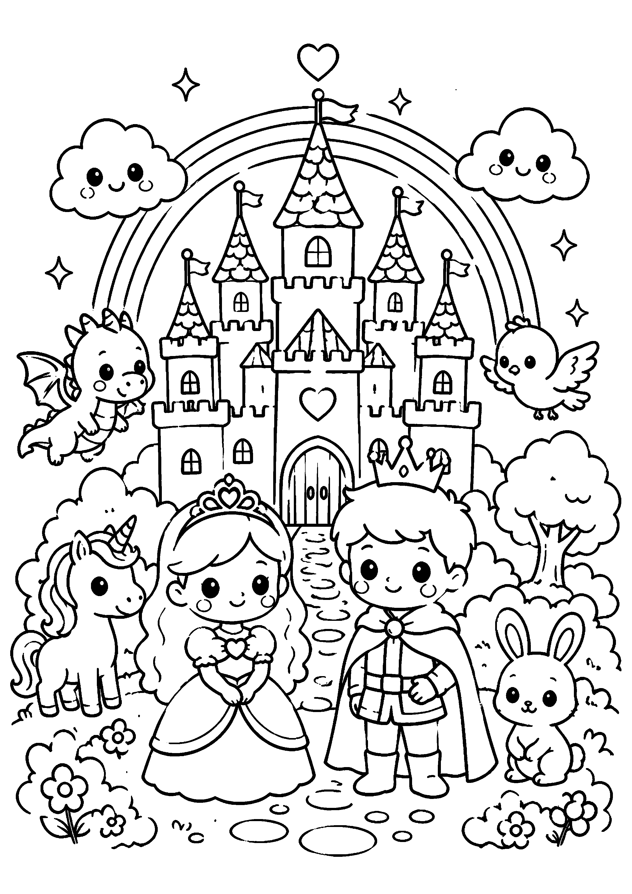 Coloriage Royaume enchanté à imprimer – dessin n°12