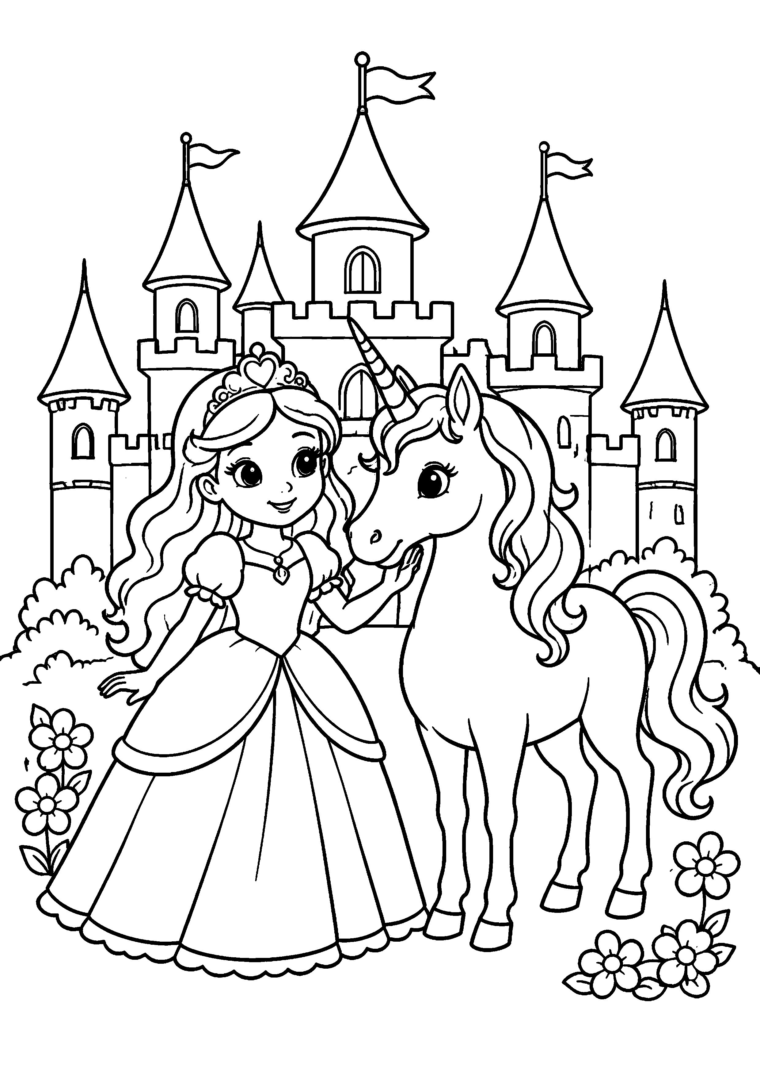 Coloriage Royaume enchanté à imprimer – dessin n°15