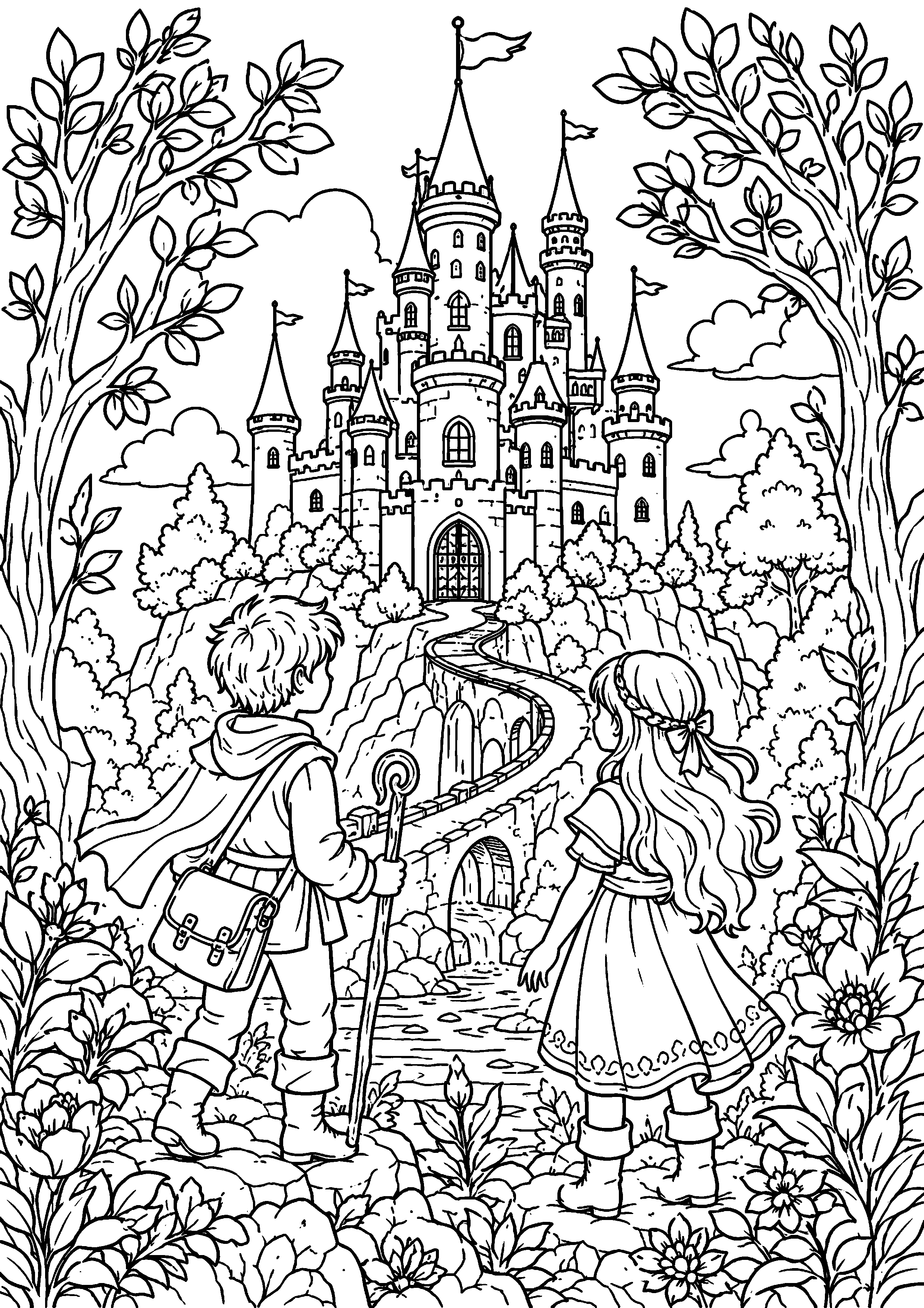 Coloriage Royaume enchanté à imprimer – dessin n°16