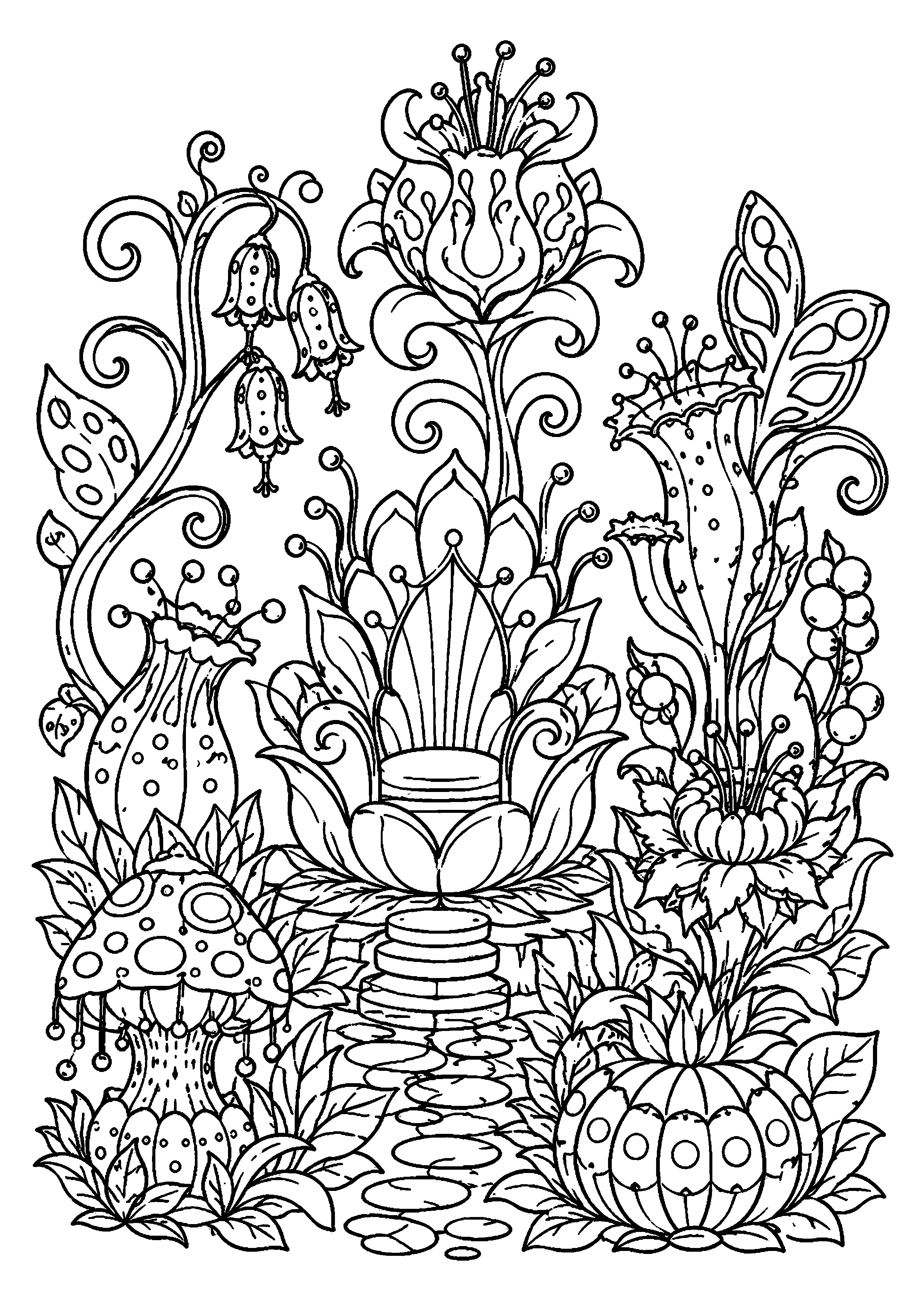 Coloriage Royaume enchanté à imprimer – dessin n°18