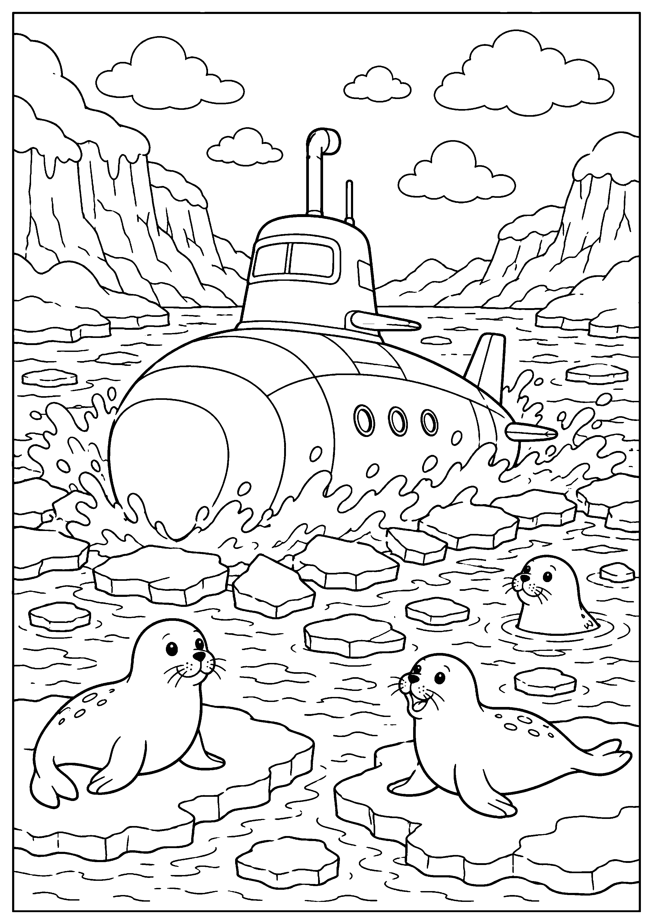 Coloriage sous-marin à imprimer – dessin n°14