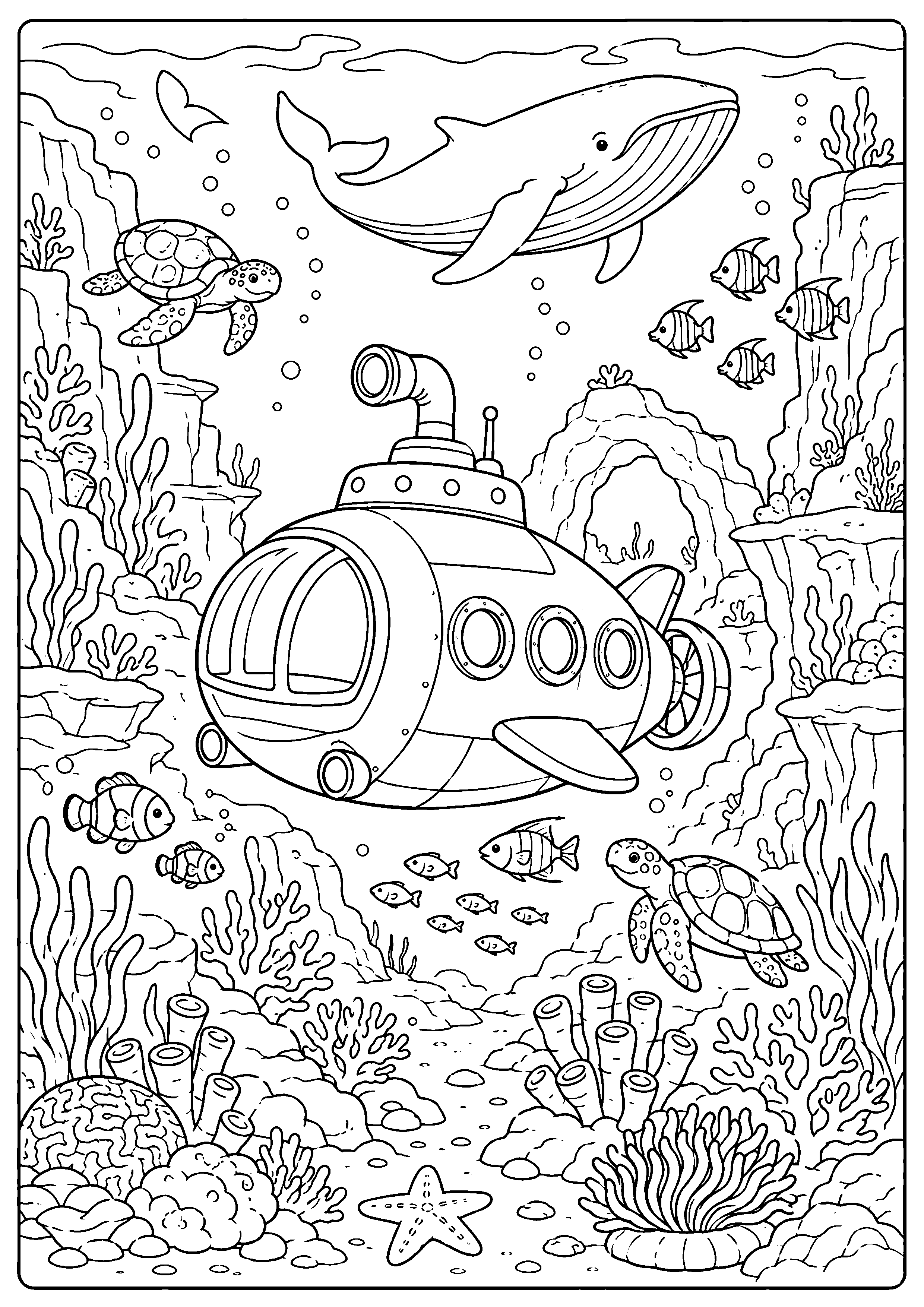 Coloriage sous-marin à imprimer – dessin n°20