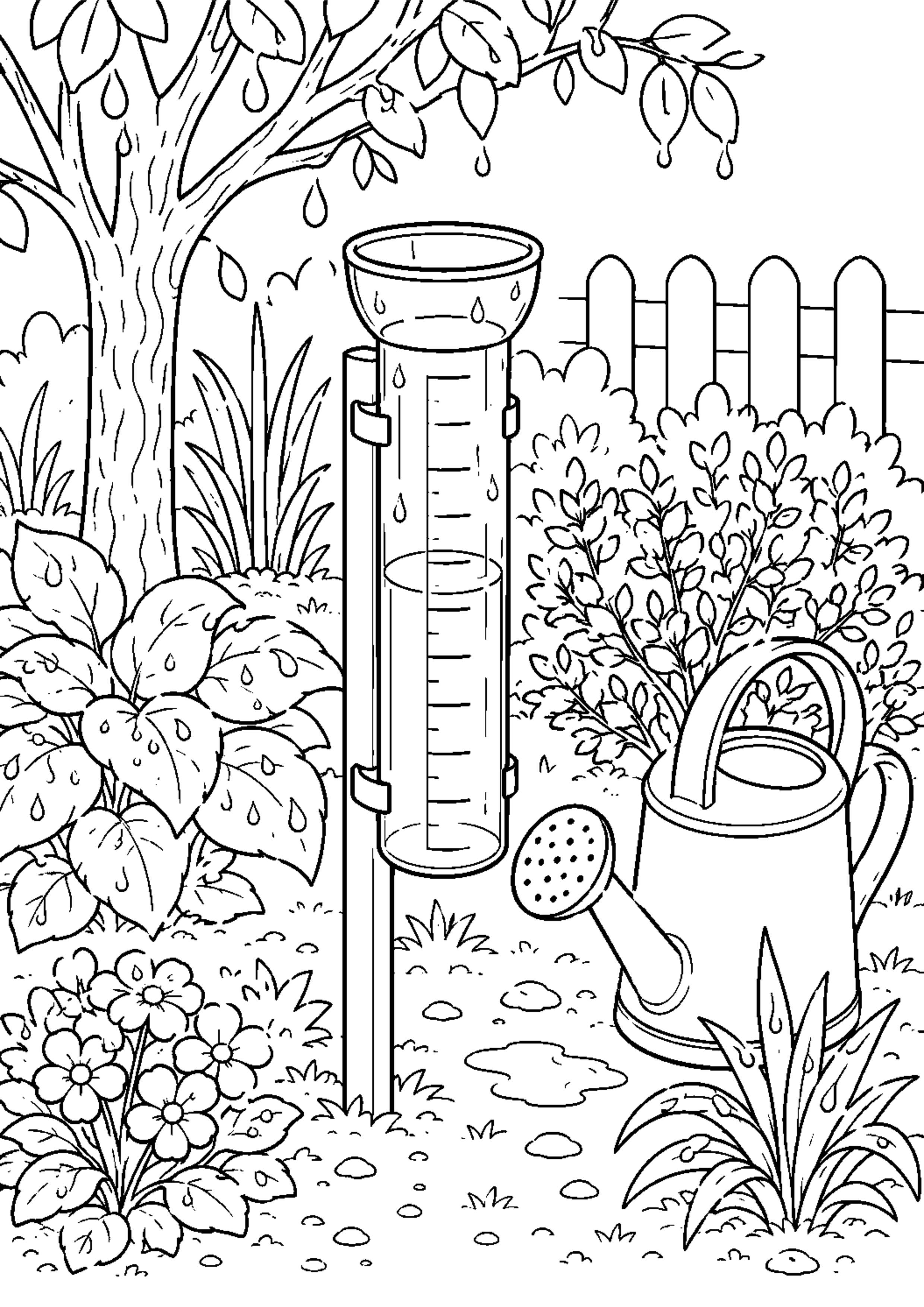 Coloriage Station météo à imprimer – dessin n°3