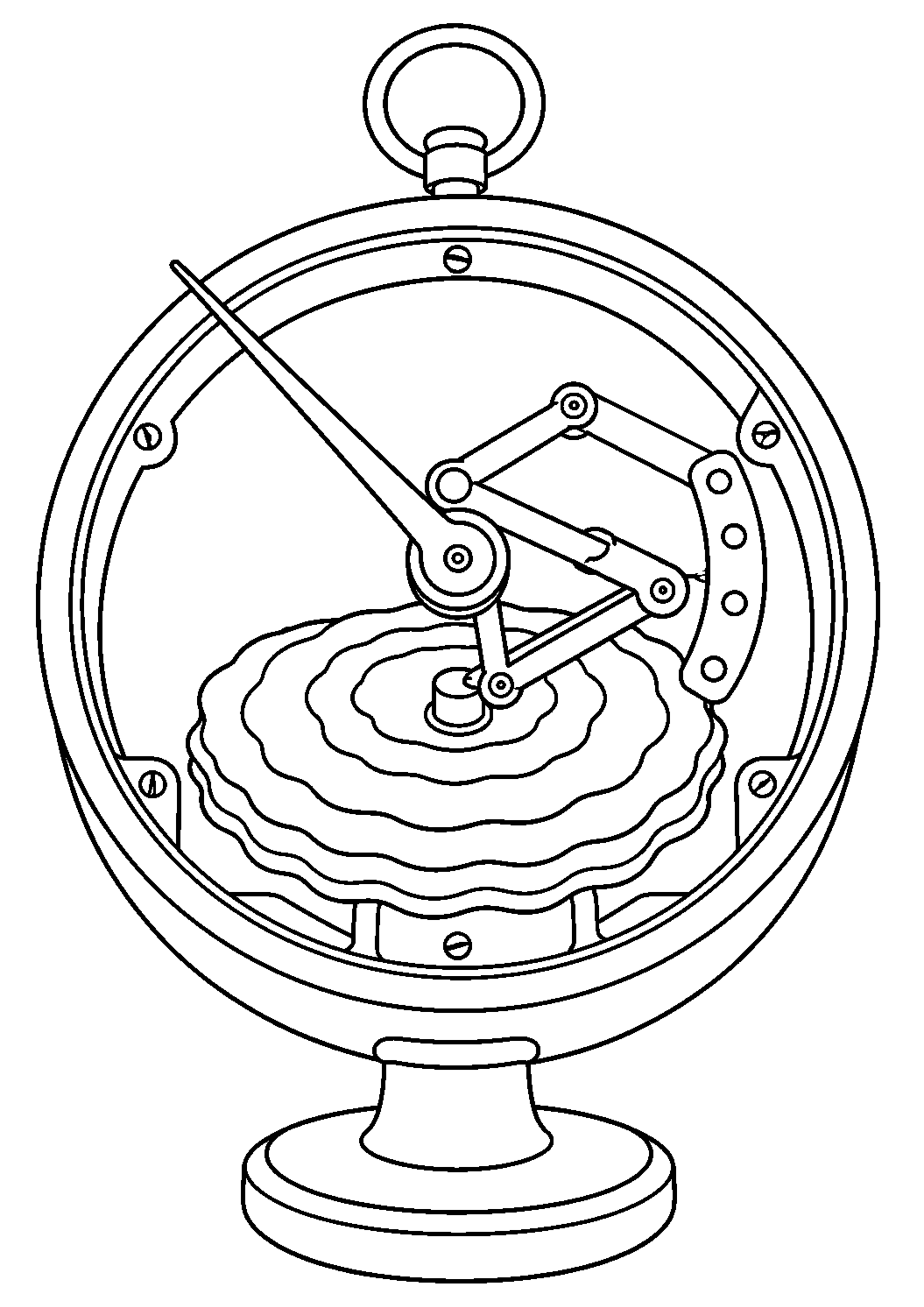 Coloriage Station météo à imprimer – dessin n°7