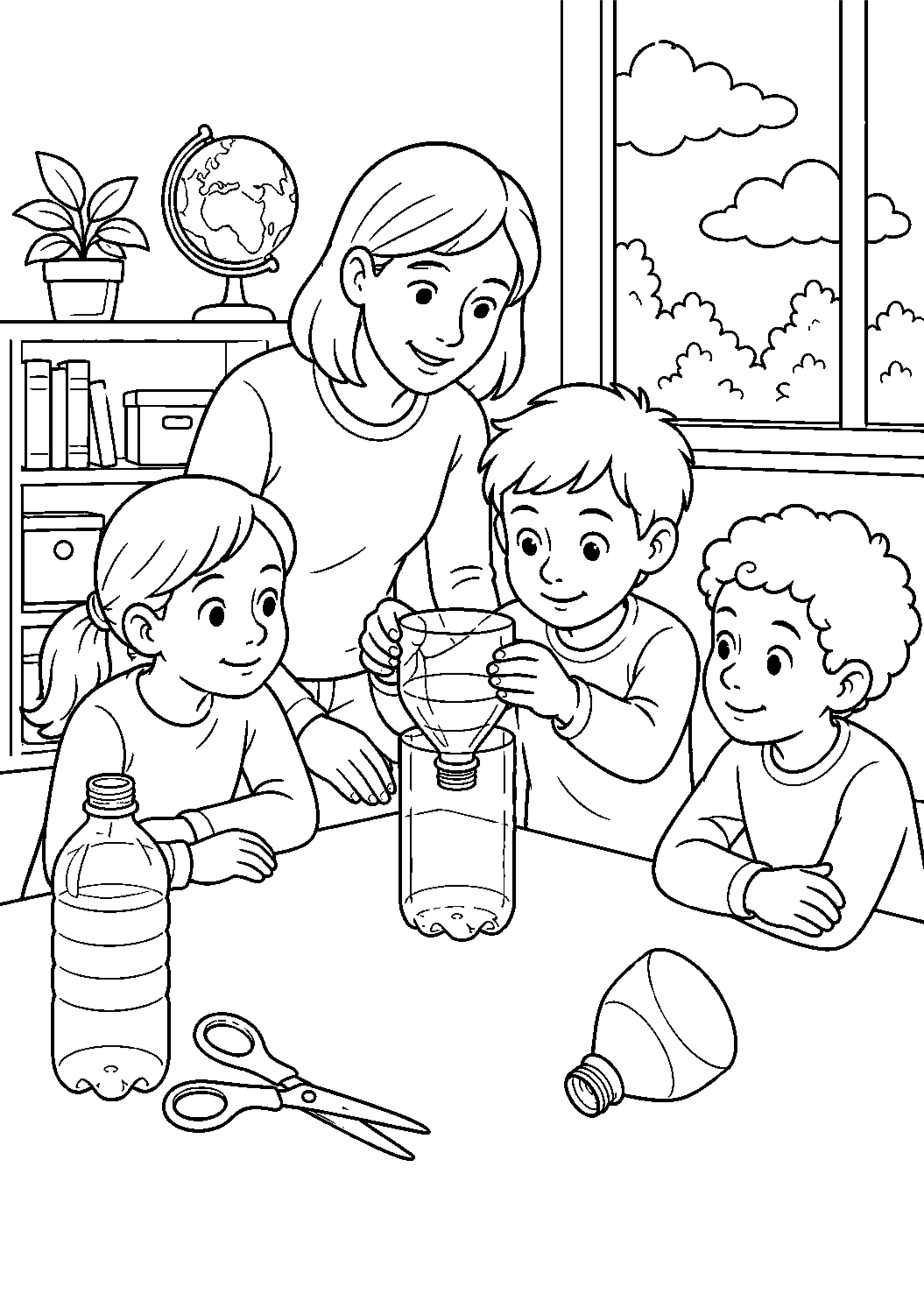 Coloriage Station météo à imprimer – dessin n°12