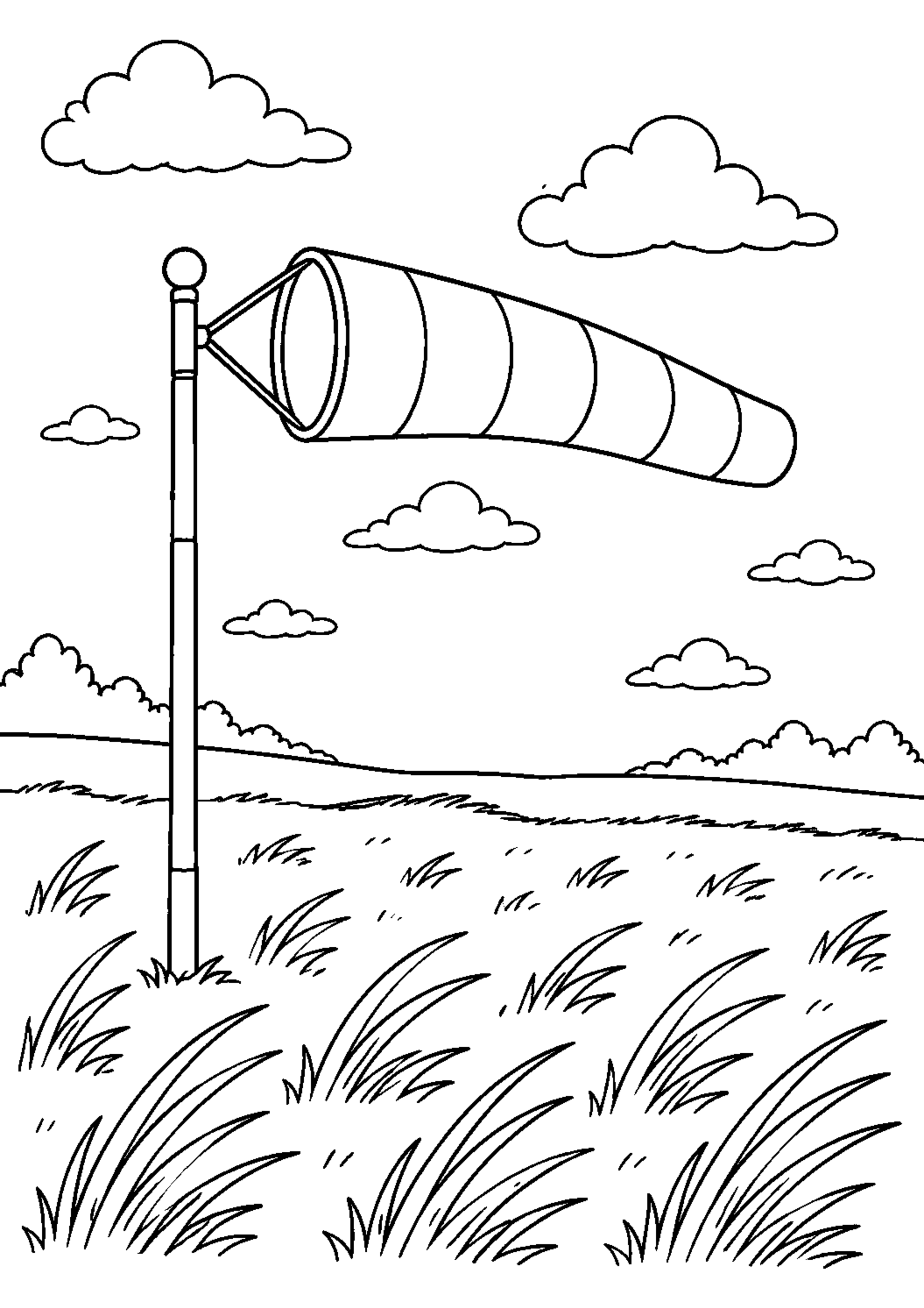 Coloriage Station météo à imprimer – dessin n°13