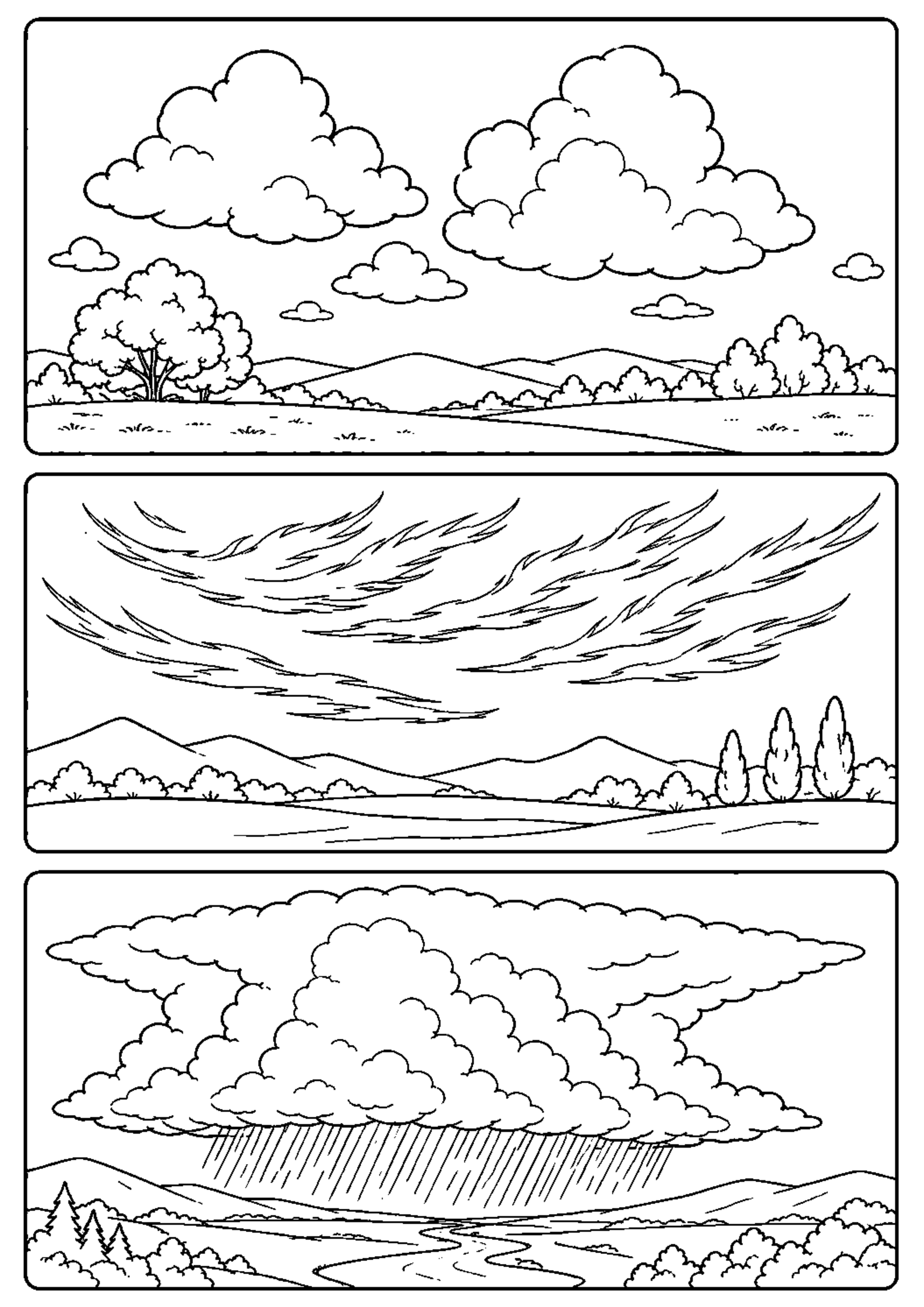 Coloriage Station météo à imprimer – dessin n°18