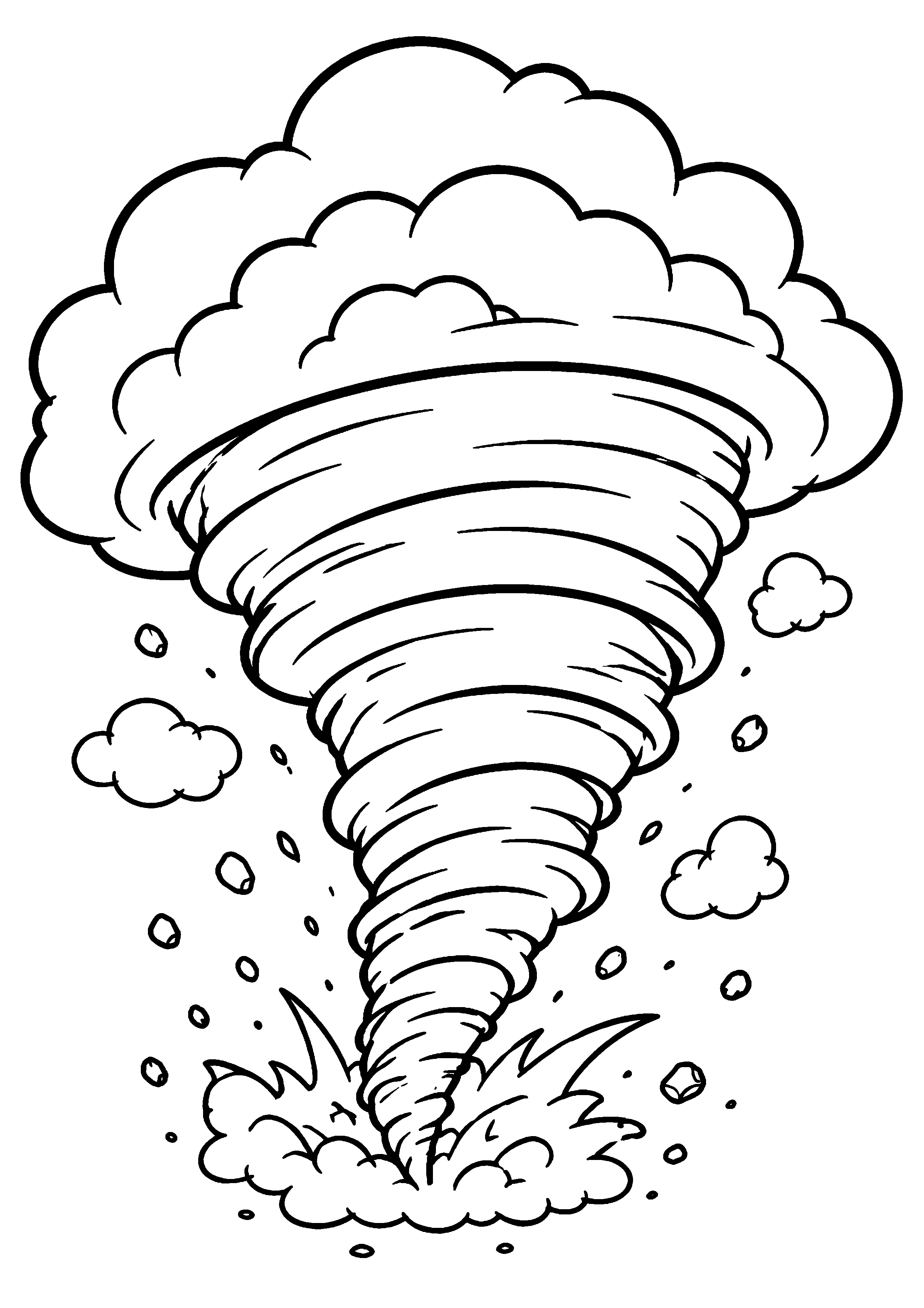 Coloriage Tornade à imprimer – dessin n°14