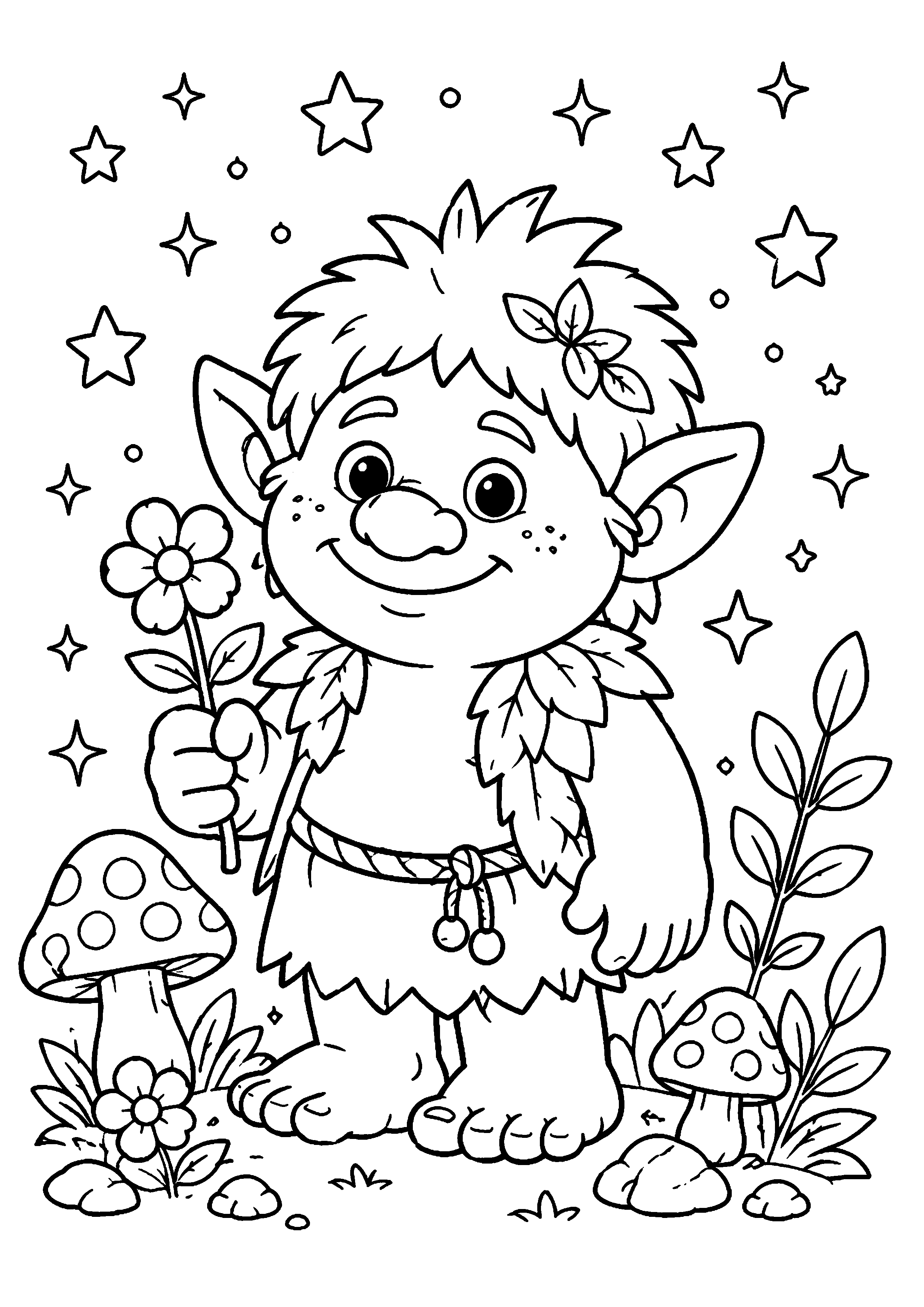 Coloriage Troll à imprimer – dessin n°5