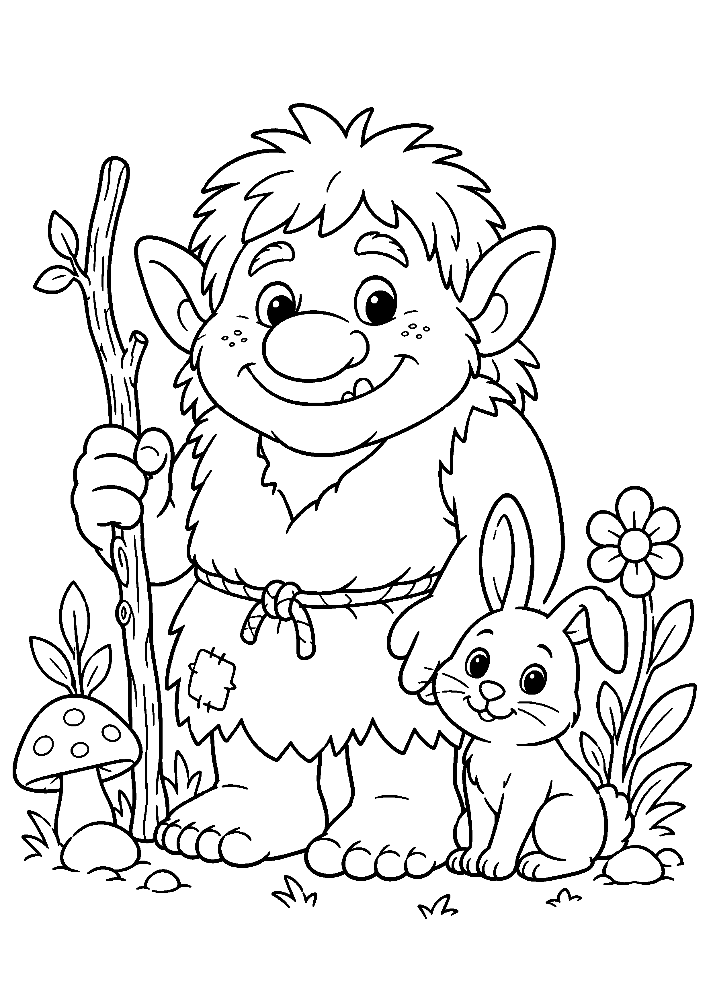 Coloriage Troll à imprimer – dessin n°6
