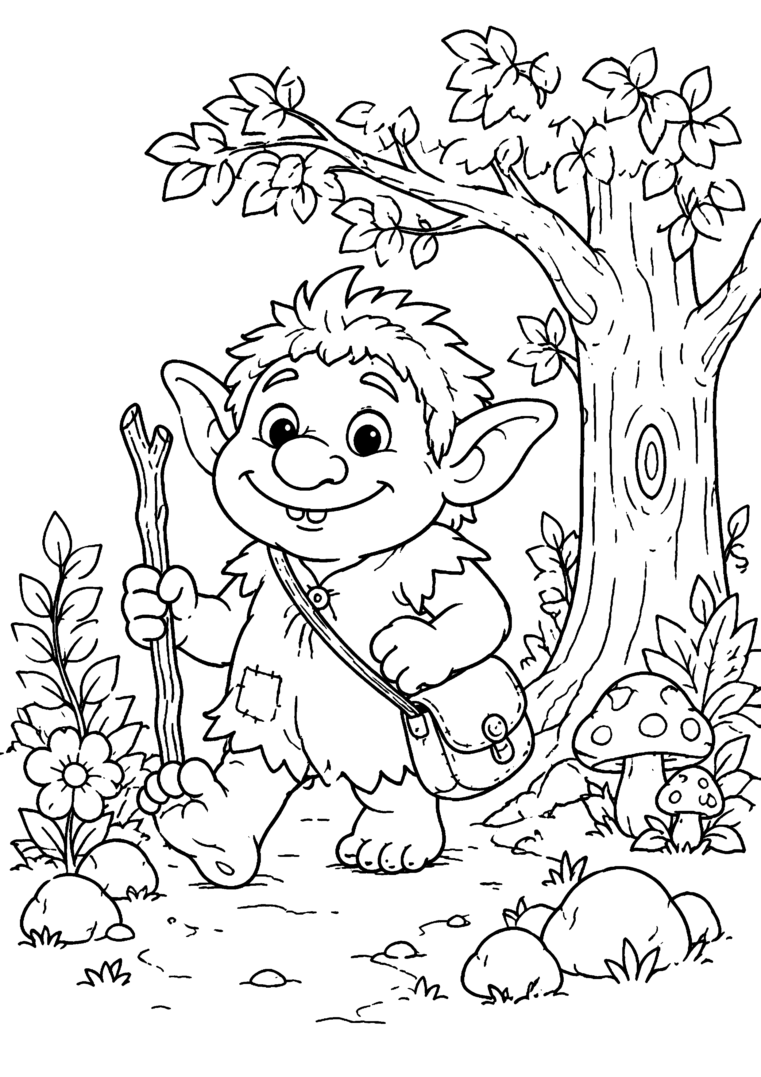 Coloriage Troll à imprimer – dessin n°7