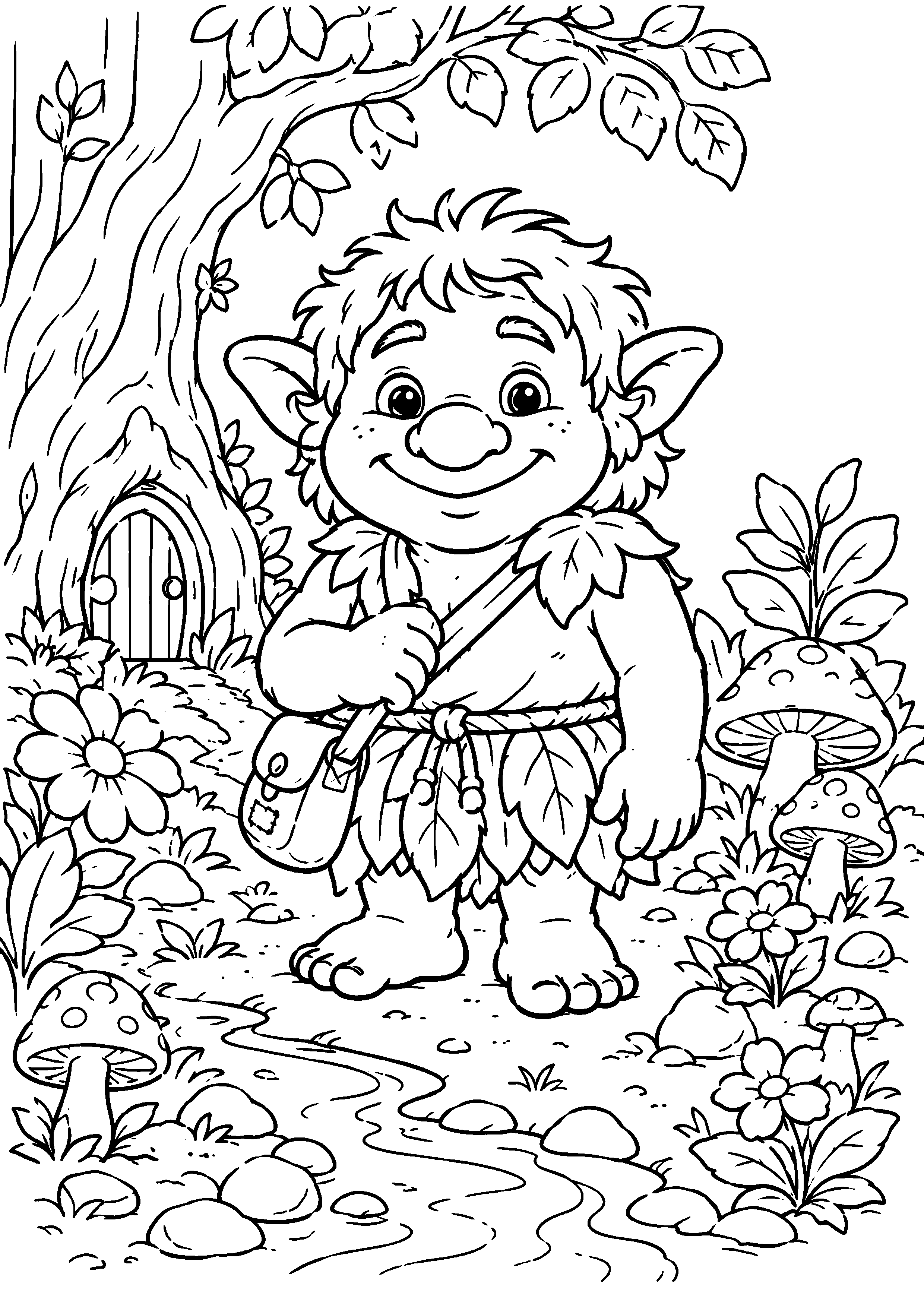 Coloriage Troll à imprimer – dessin n°8