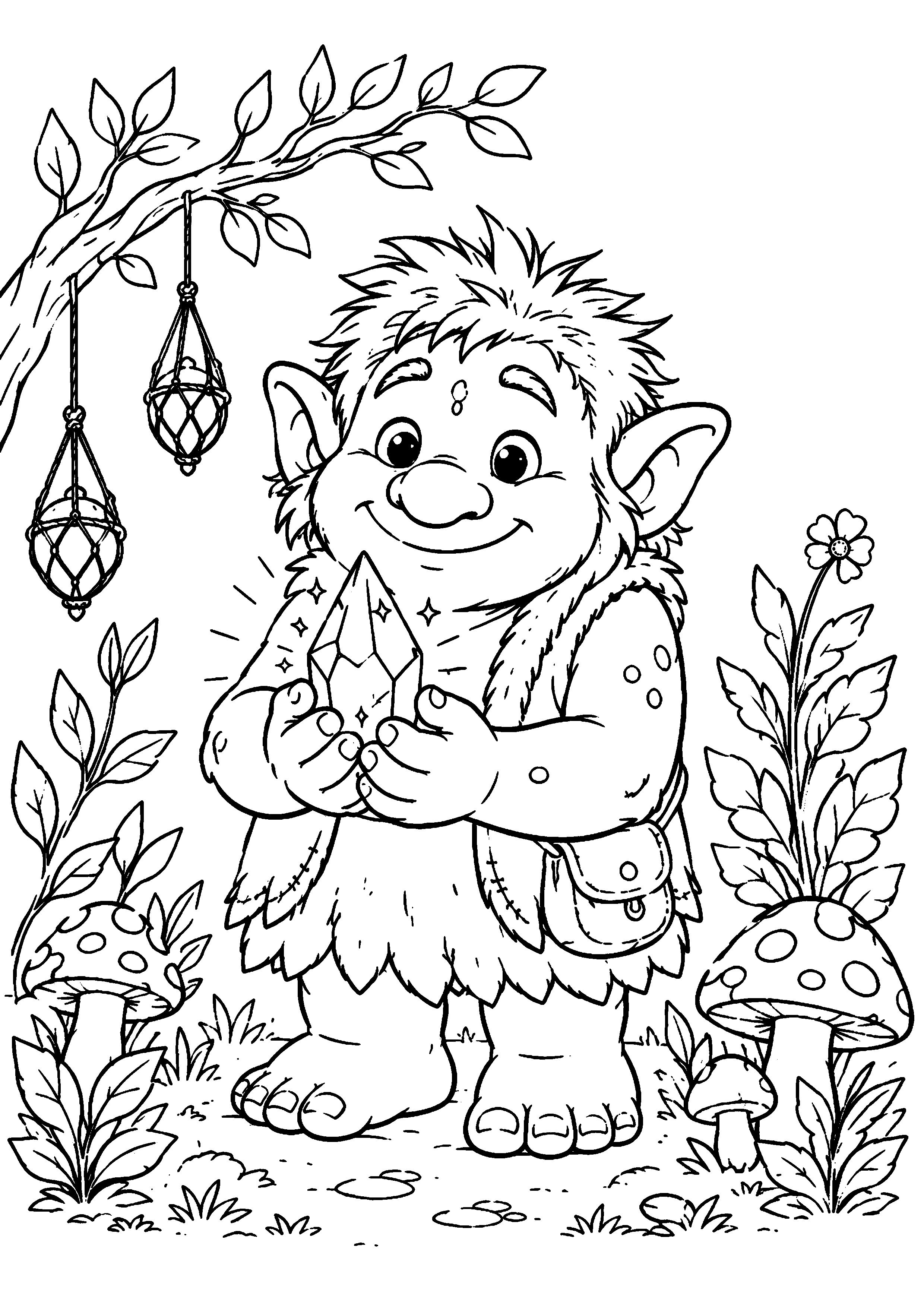 Coloriage Troll à imprimer – dessin n°9