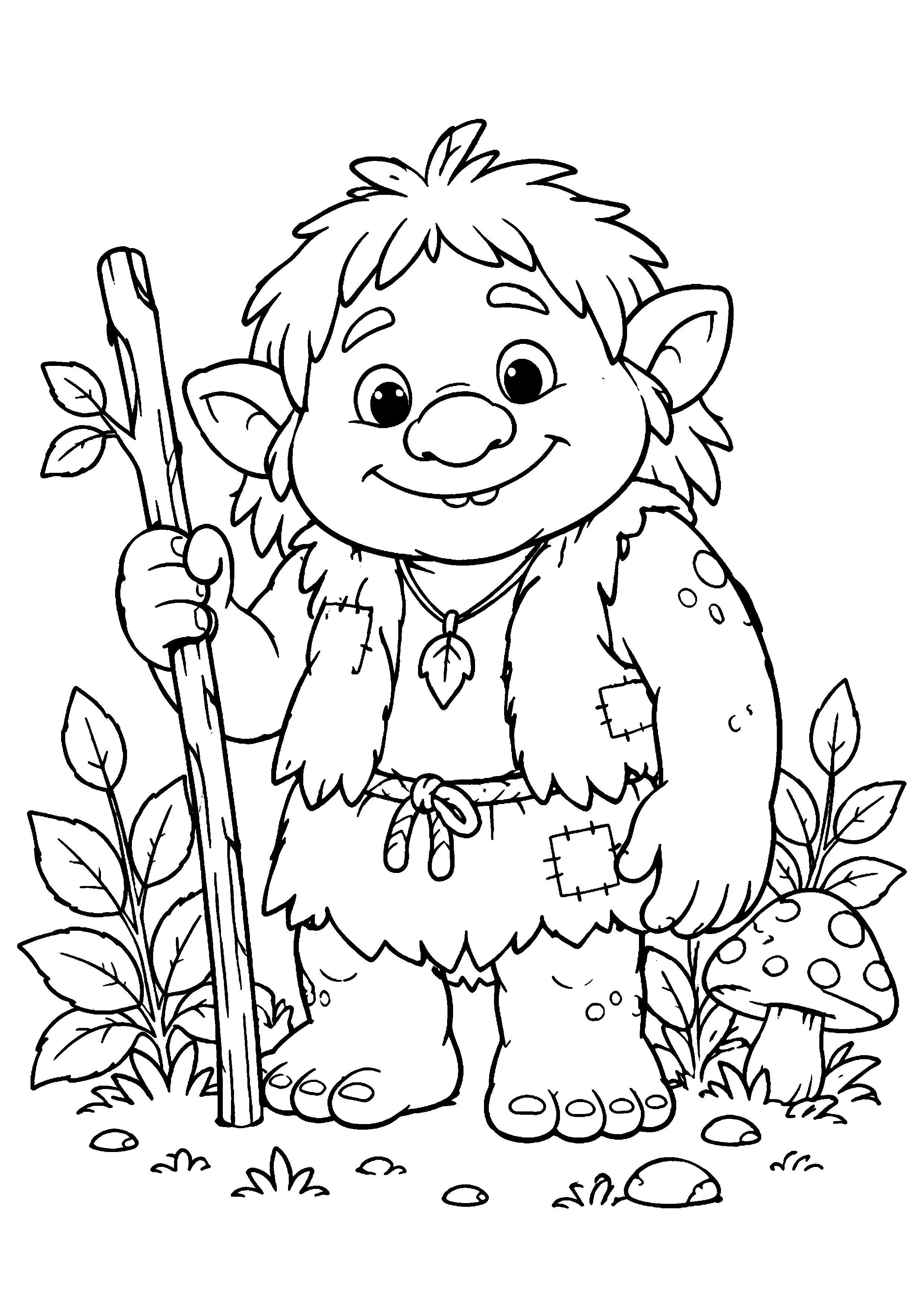 Coloriage Troll à imprimer – dessin n°10