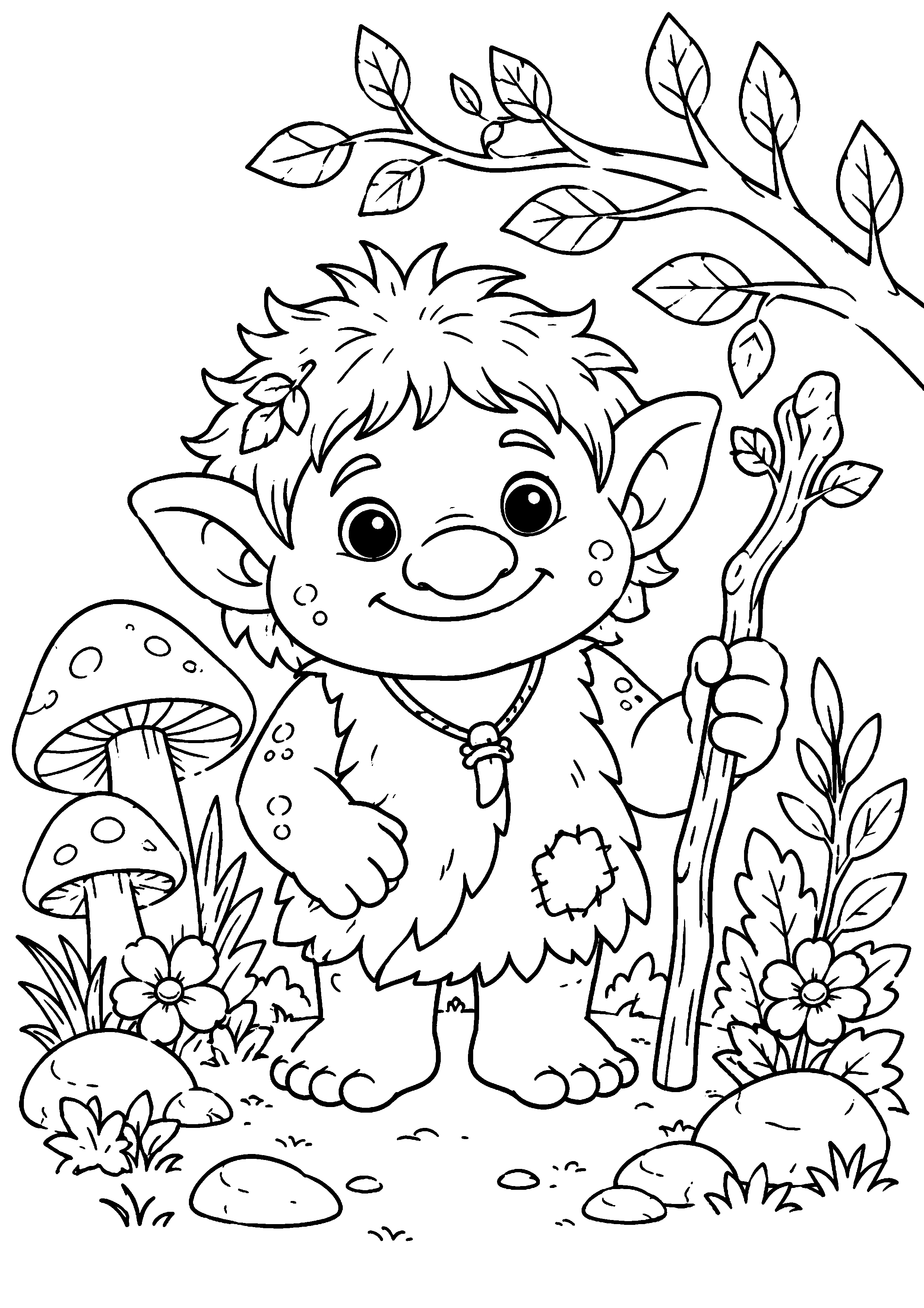 Coloriage Troll à imprimer – dessin n°12