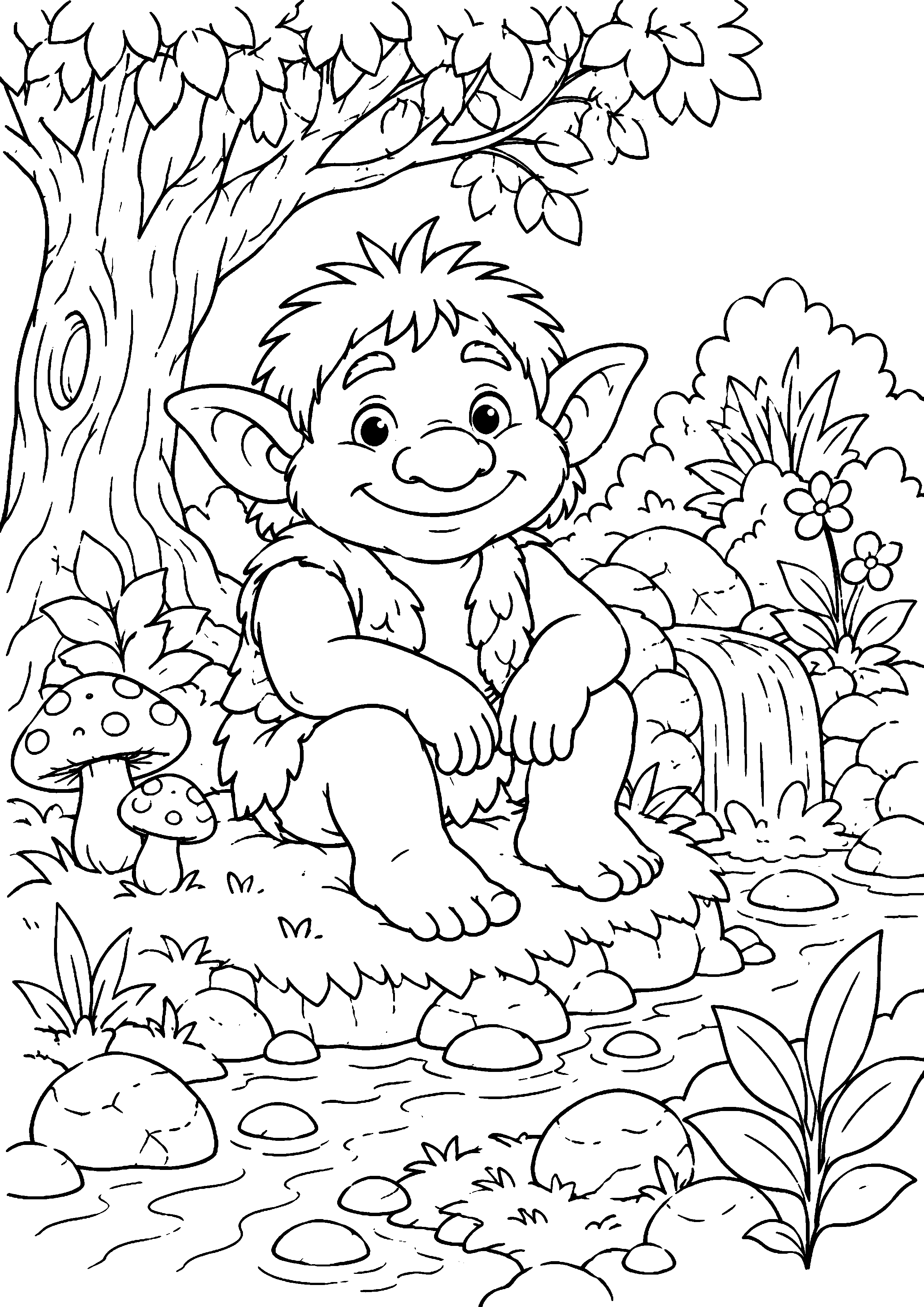 Coloriage Troll à imprimer – dessin n°13
