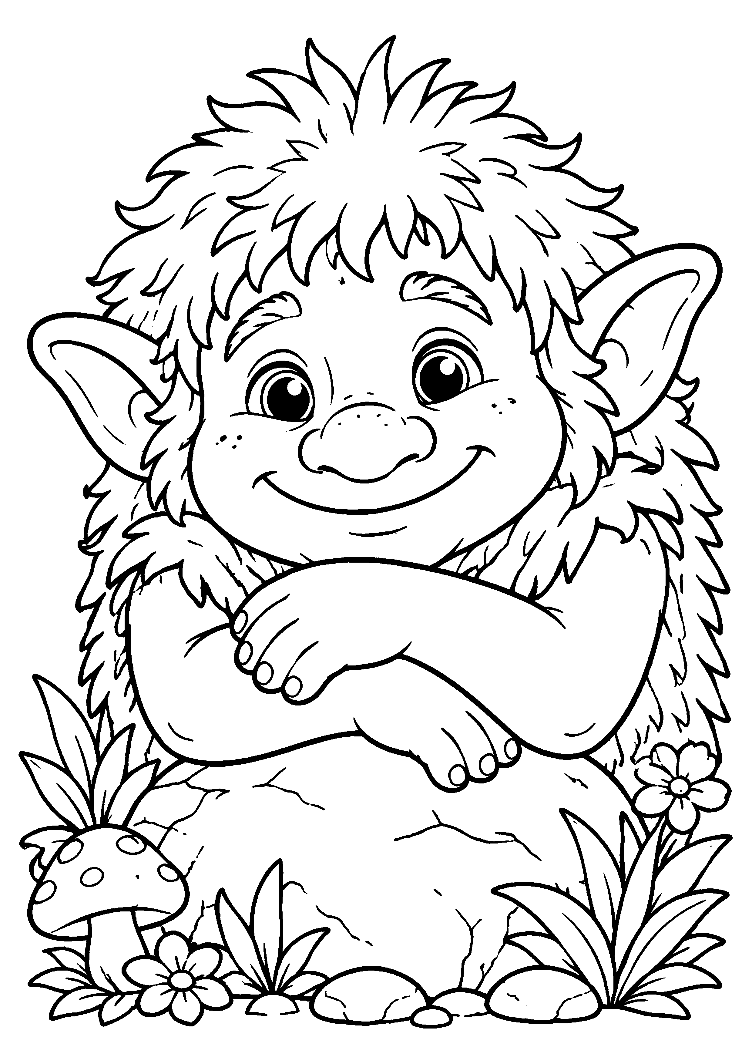 Coloriage Troll à imprimer – dessin n°14