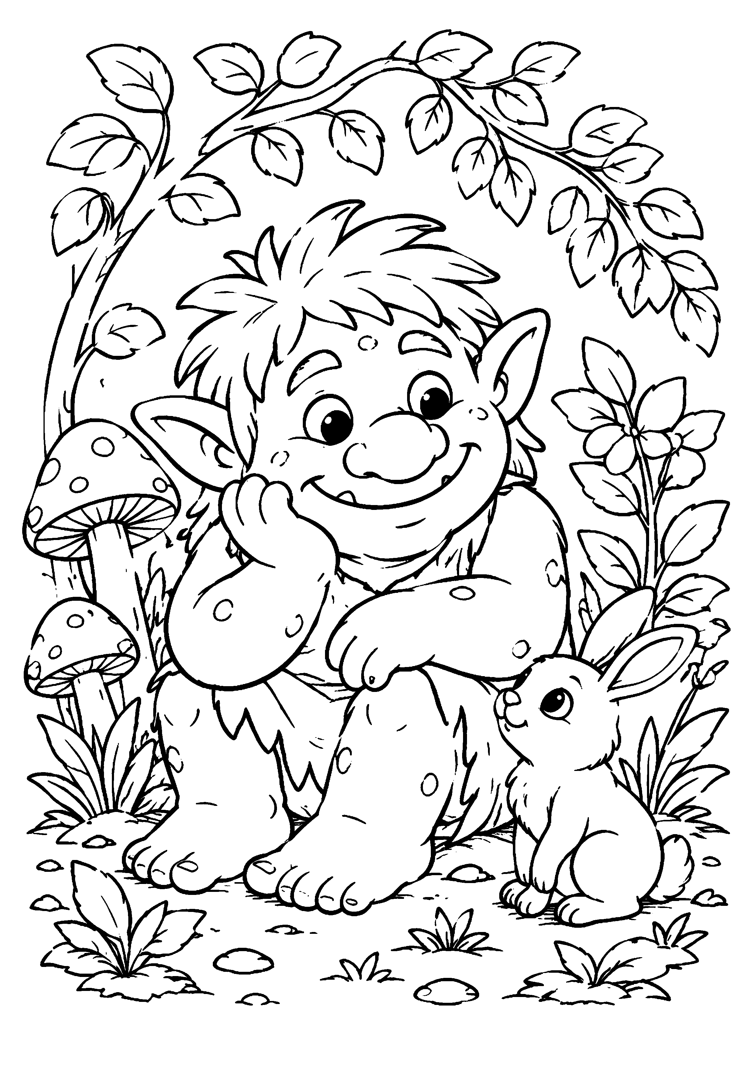 Coloriage Troll à imprimer – dessin n°15