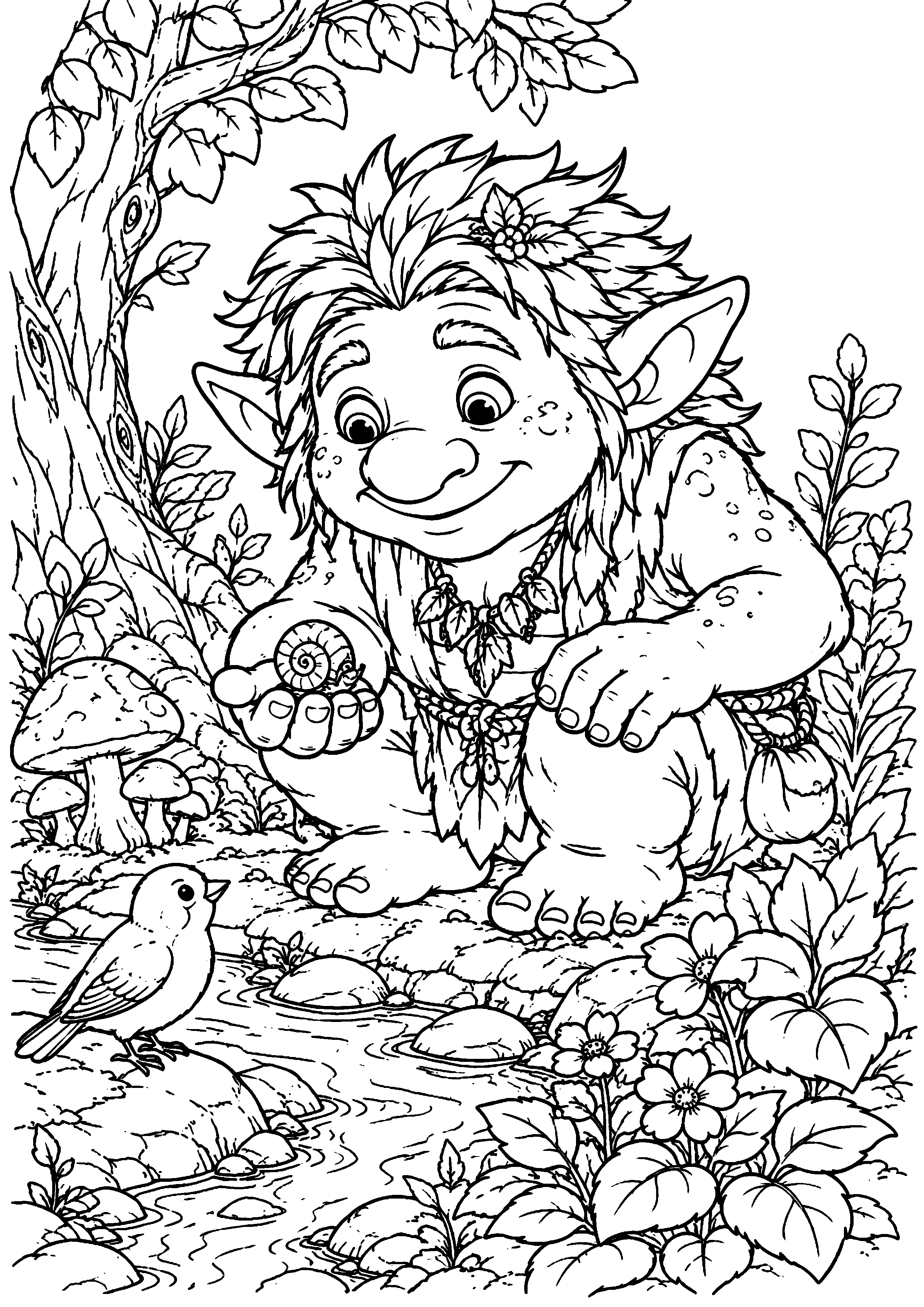 Coloriage Troll à imprimer – dessin n°16