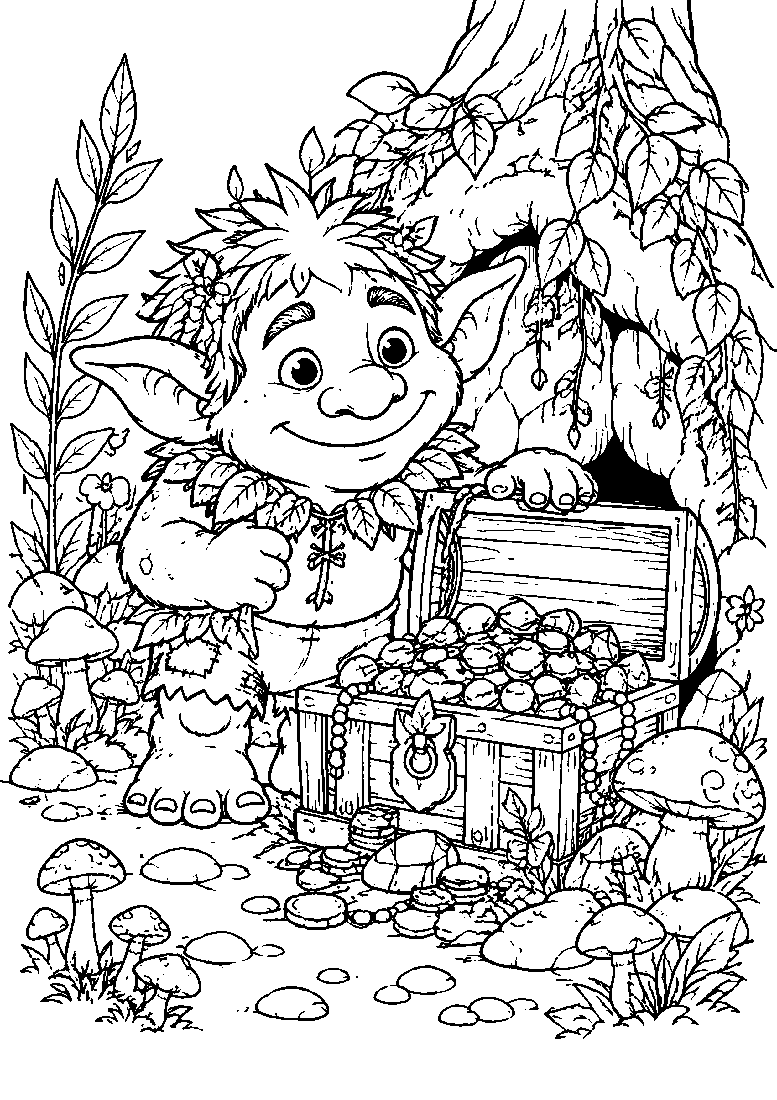 Coloriage Troll à imprimer – dessin n°17