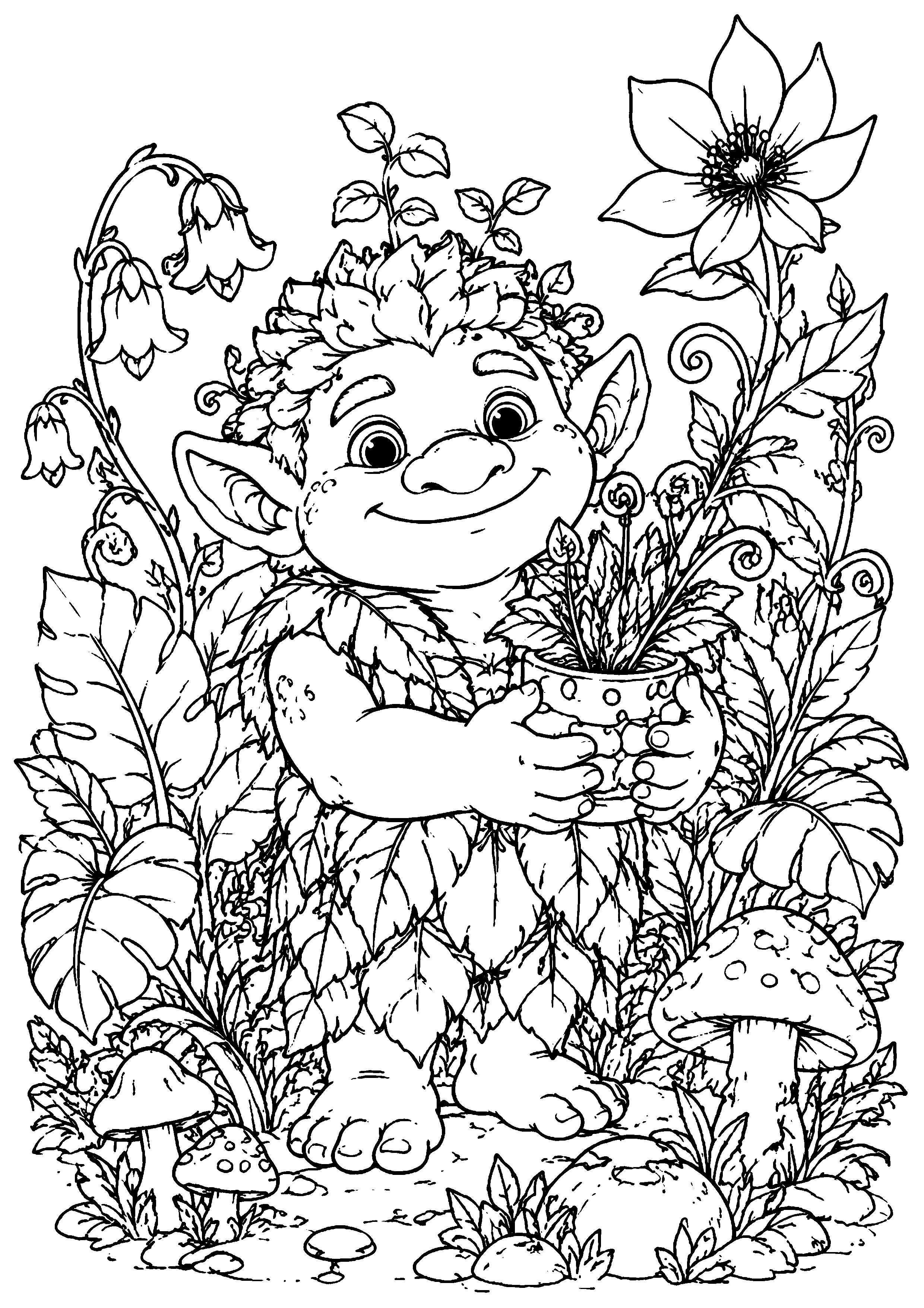 Coloriage Troll à imprimer – dessin n°18