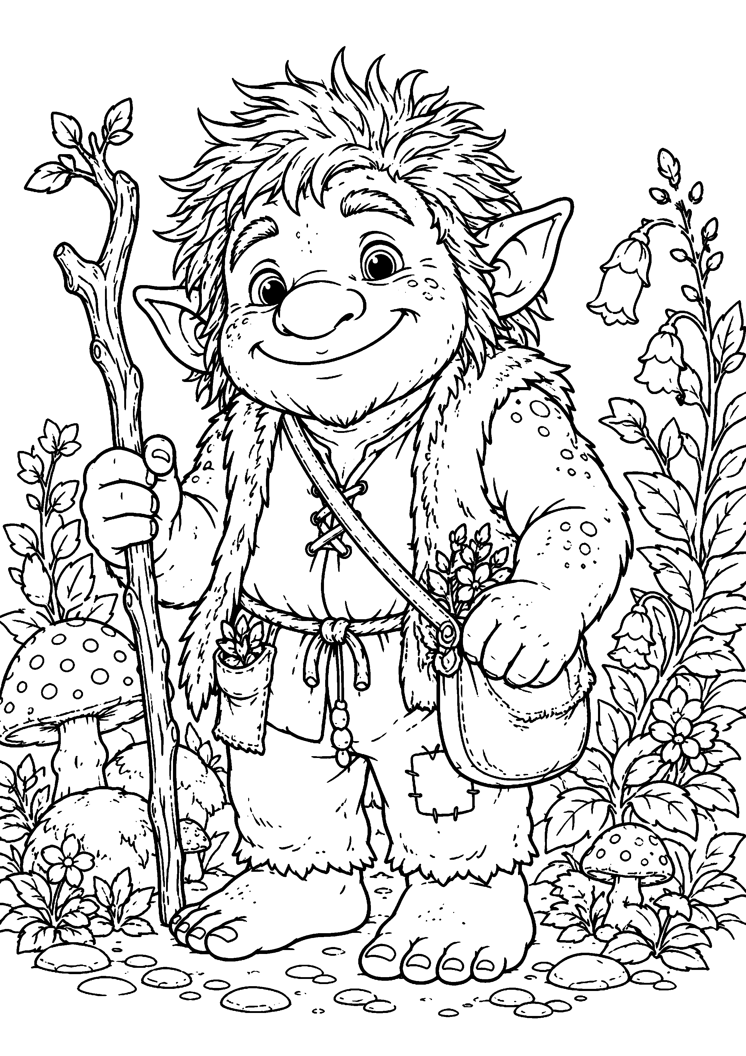Coloriage Troll à imprimer – dessin n°19