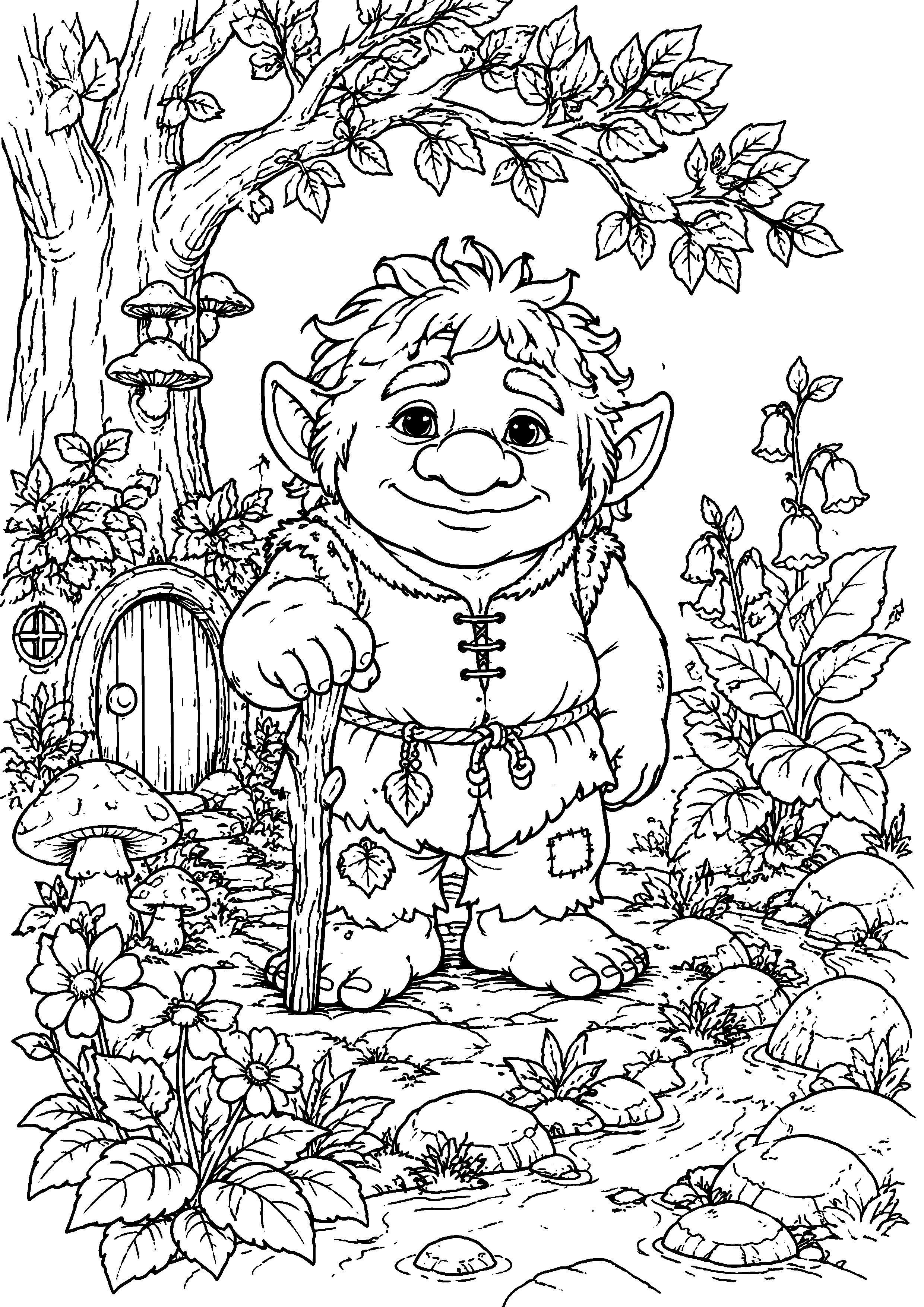 Coloriage Troll à imprimer – dessin n°20