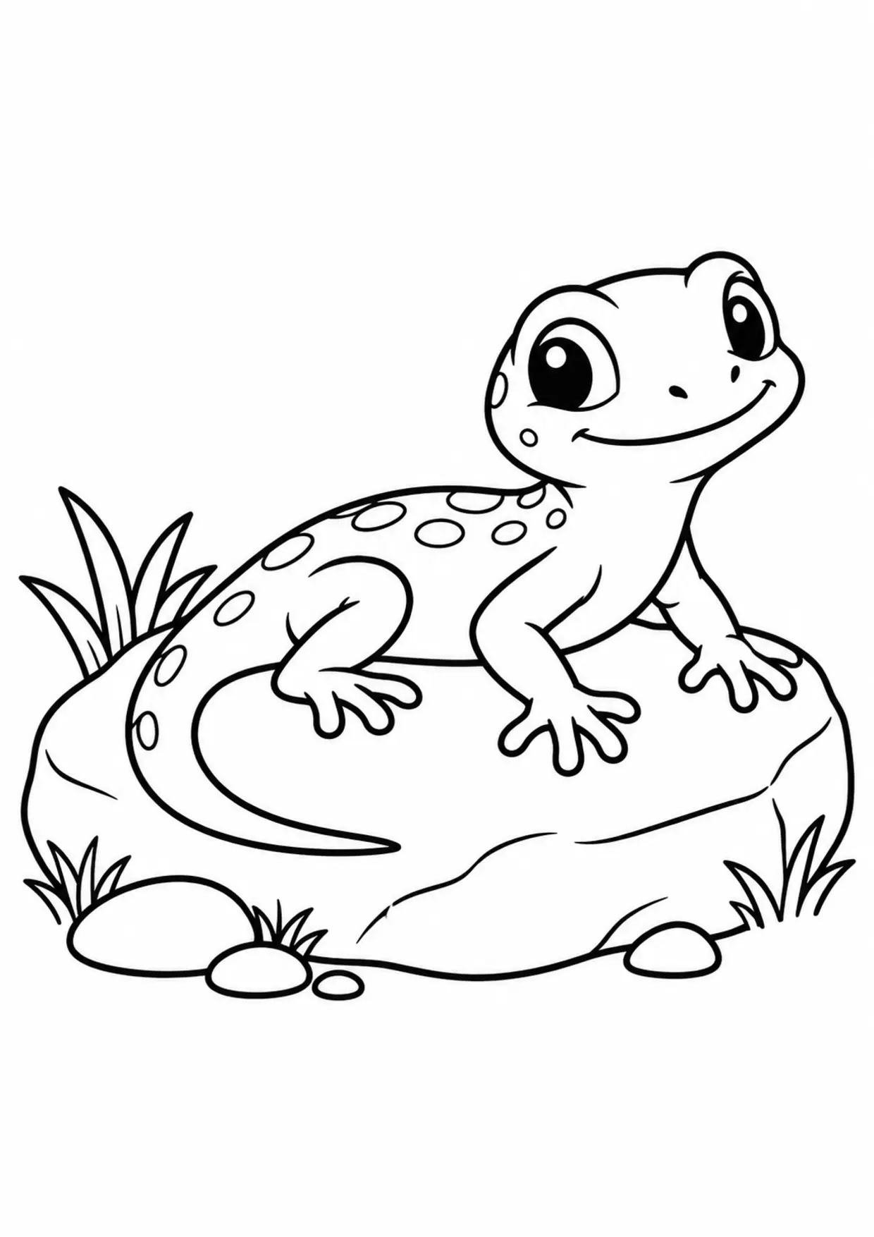 Coloriage lézard : lezard