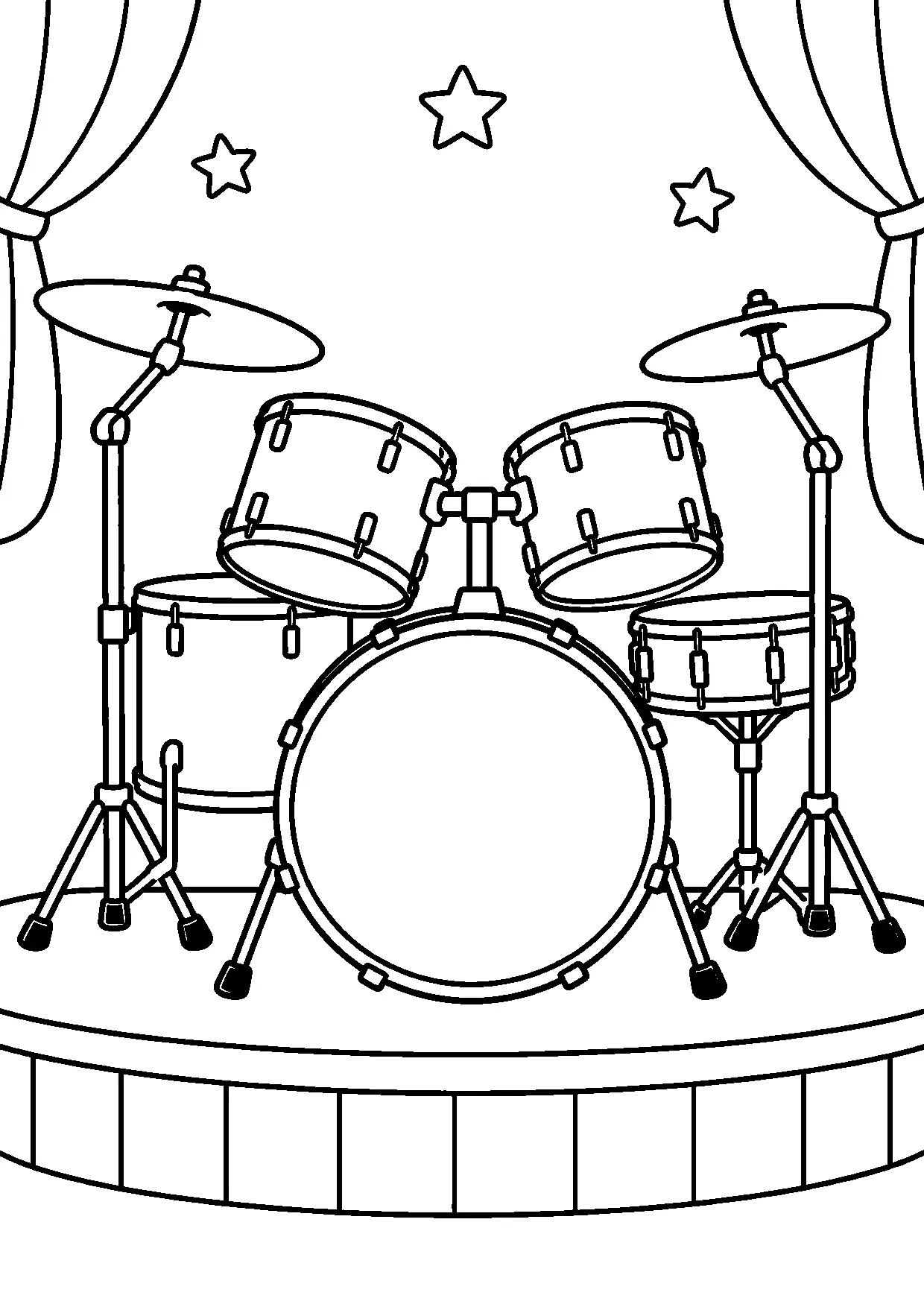 Coloriage batterie : batterie