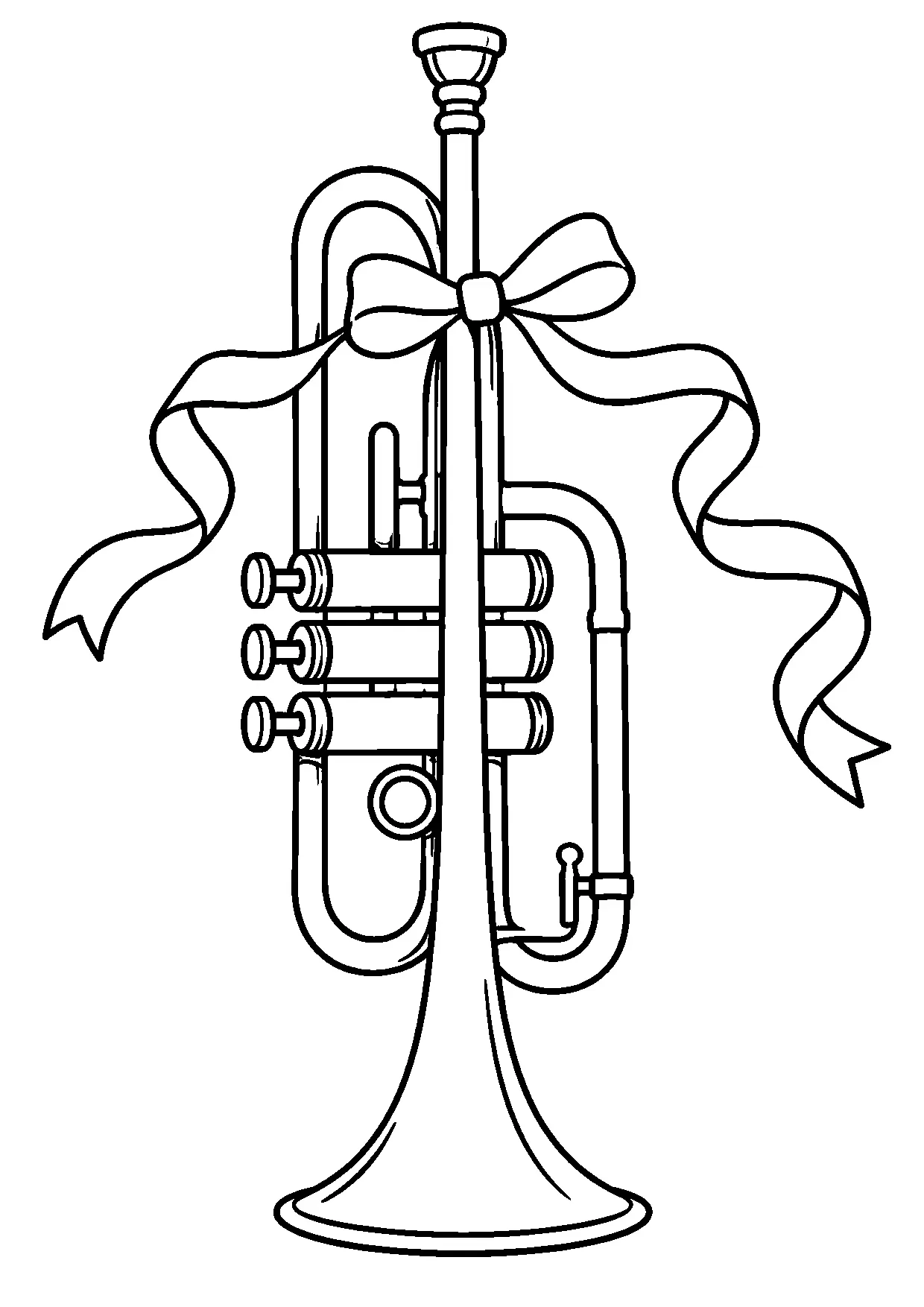 Coloriage trompette : trompette