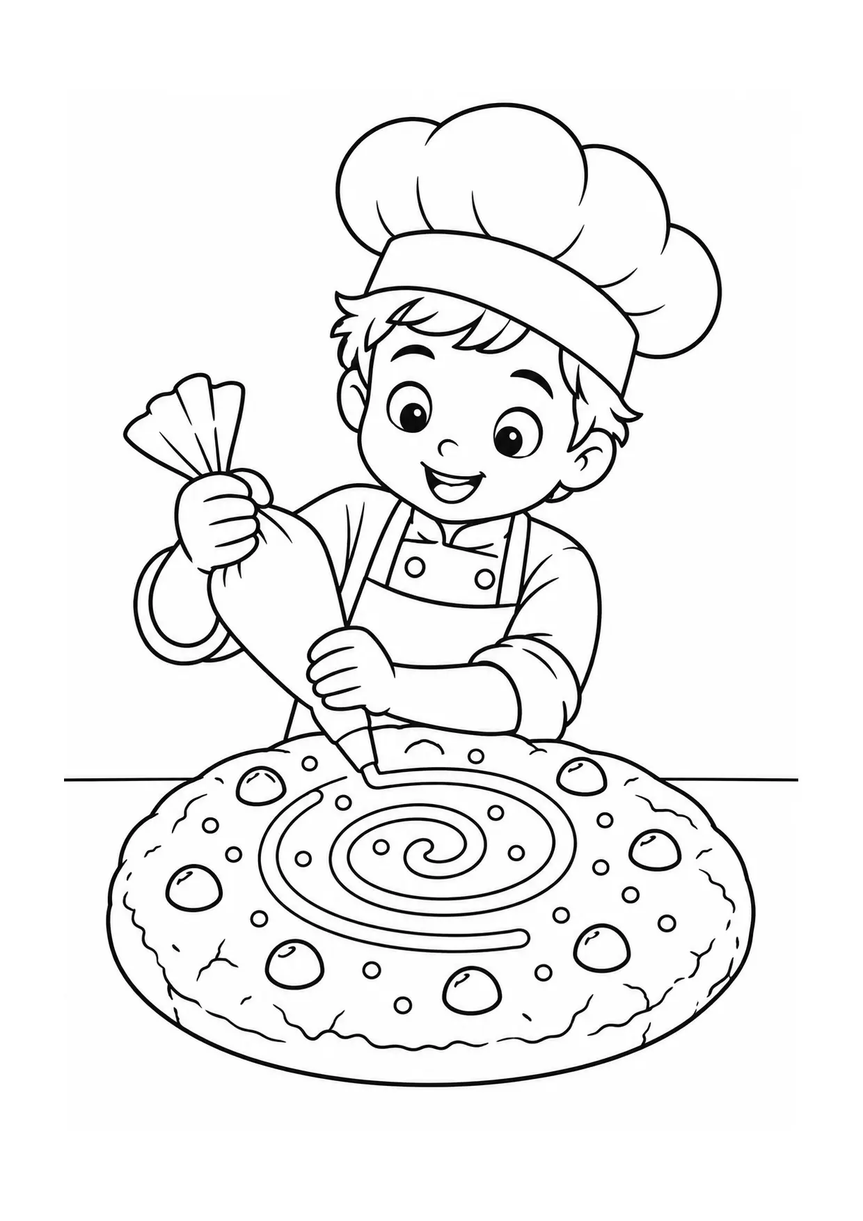 Coloriage Cookie : enfant