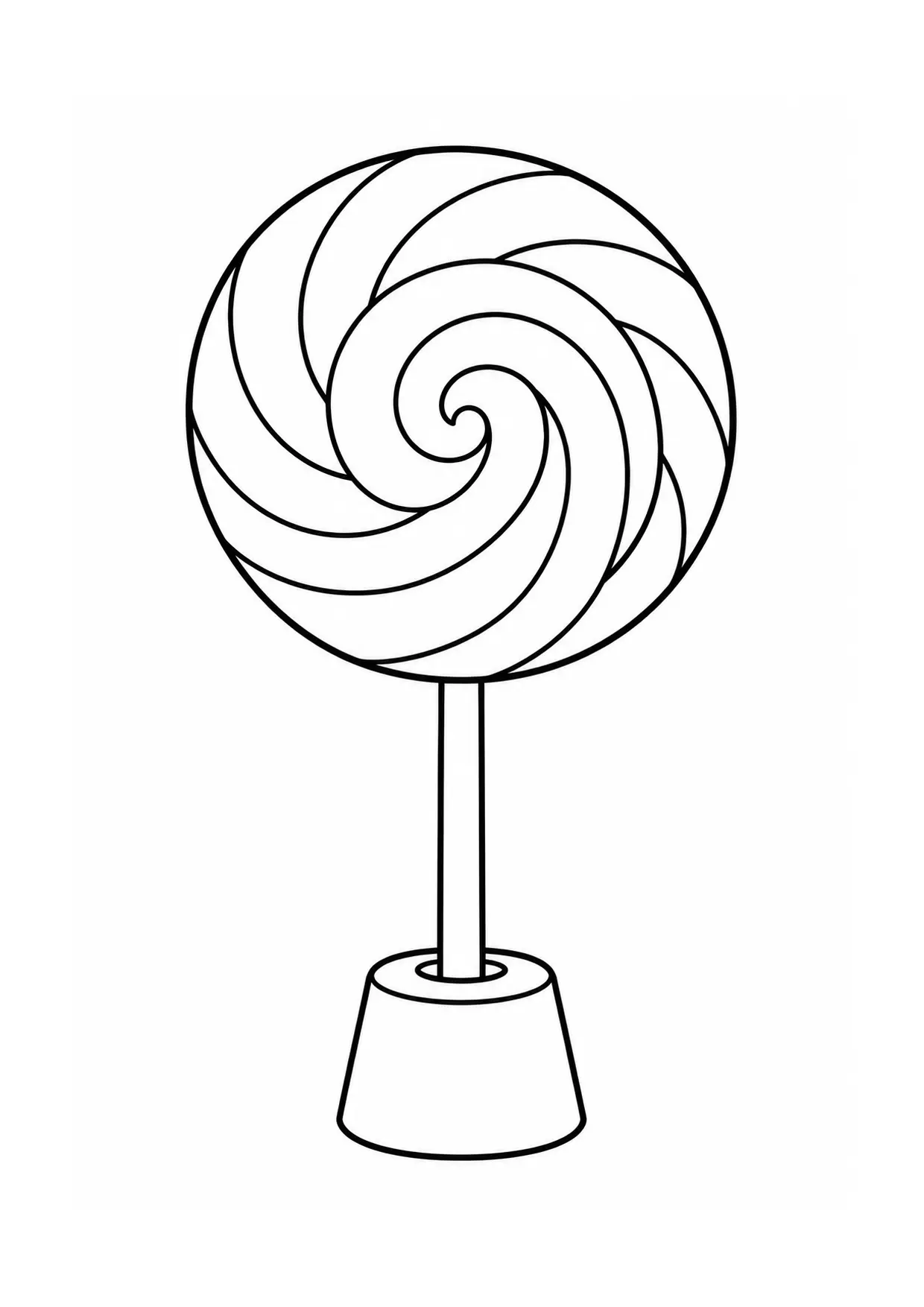 Coloriage Sucette : support à imprimer représentant support en dessin noir et blanc