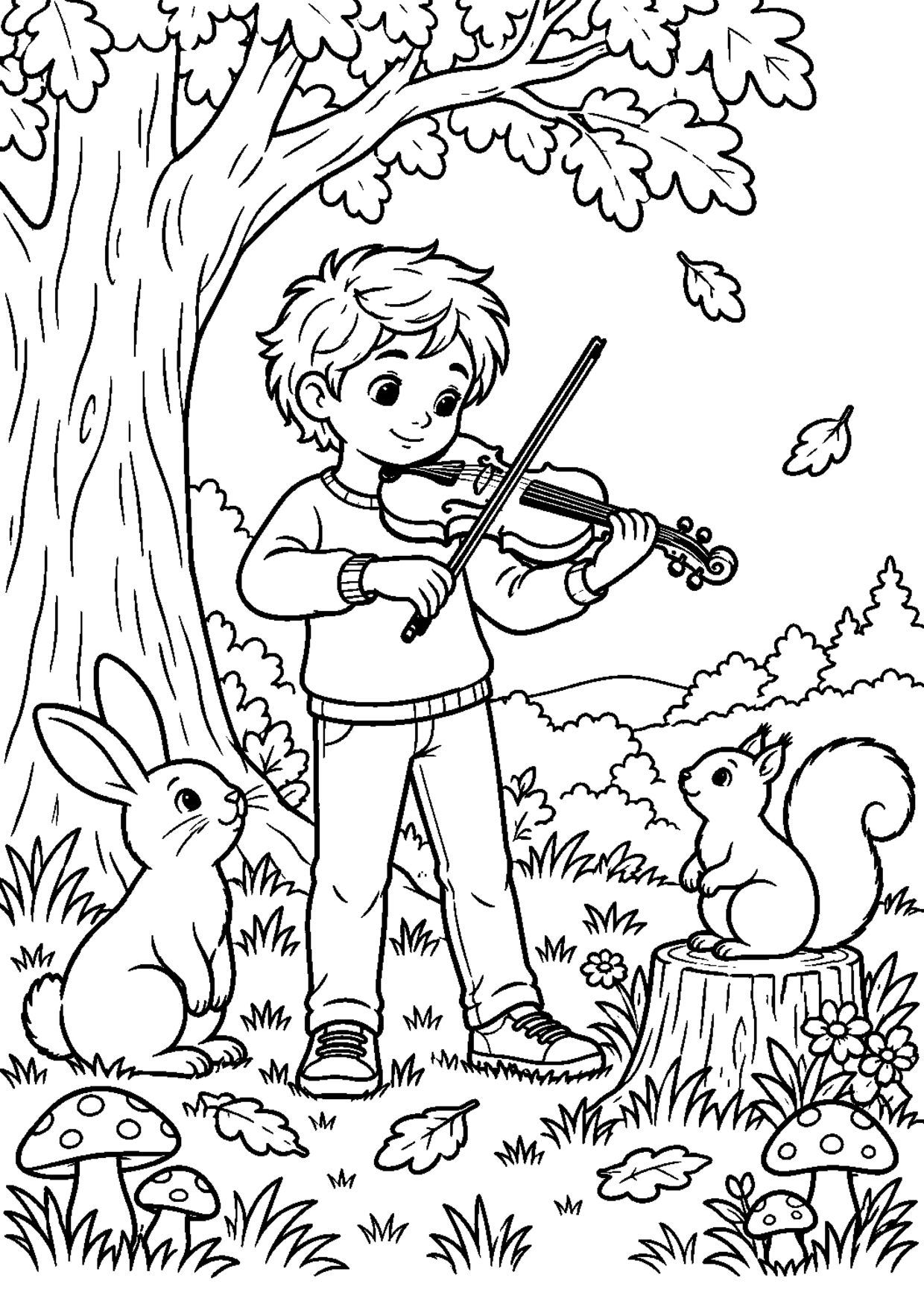 Coloriage violon : 003