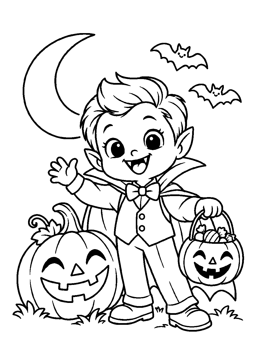Coloriage Vampire Halloween